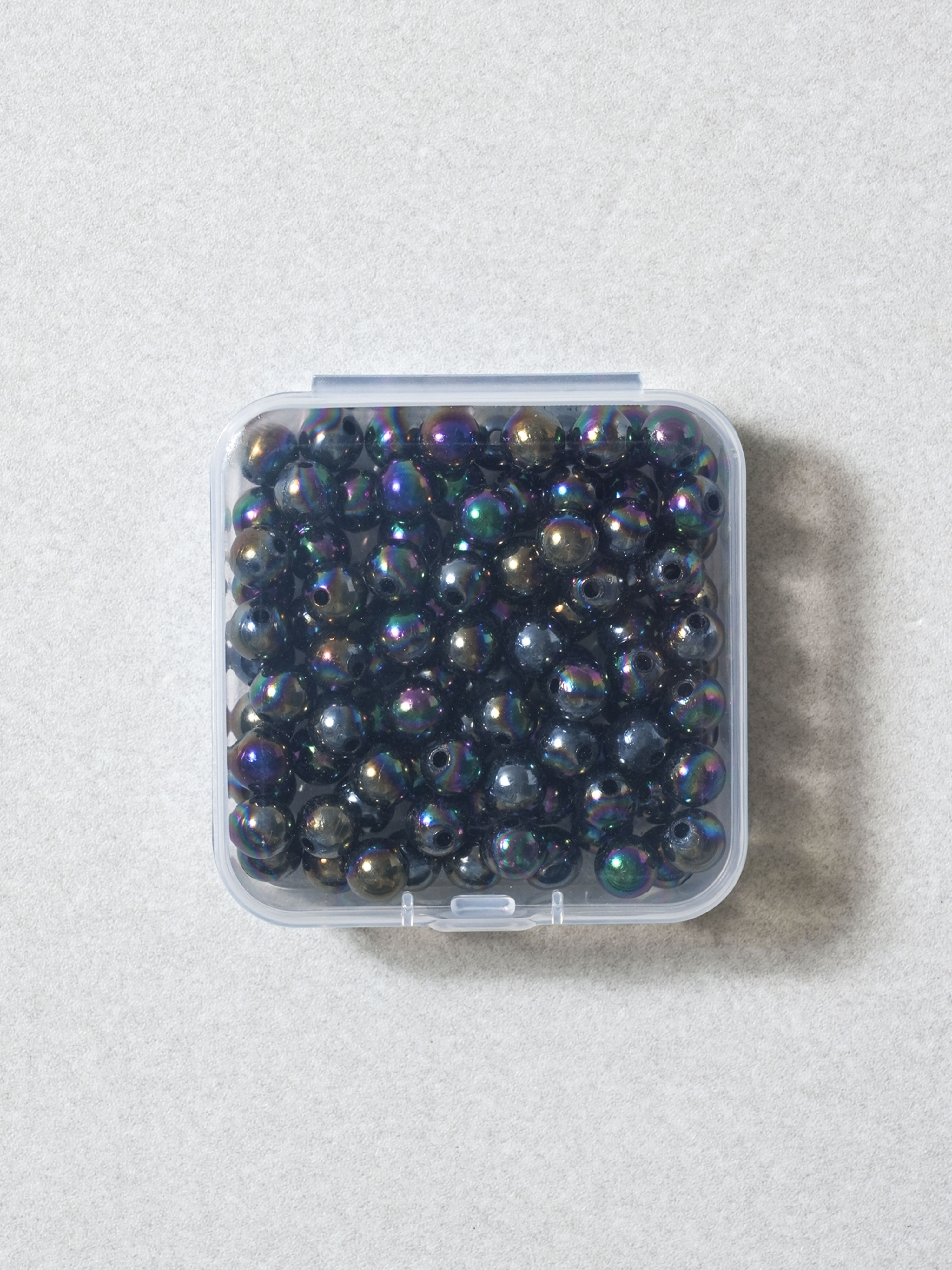 Aurora pearl beads 8 mm black