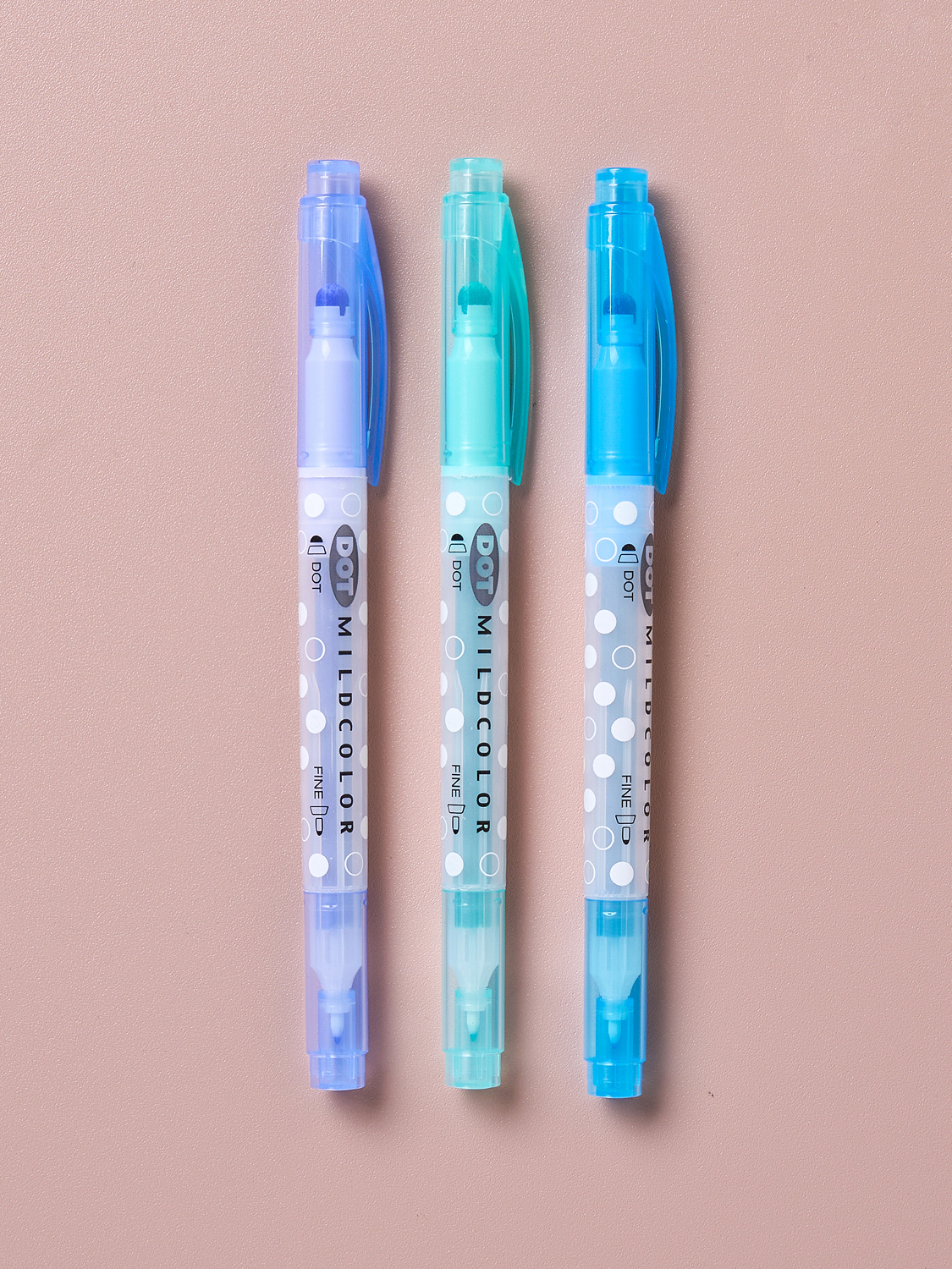 Dakku Dot Highlighter Blue 3pcs