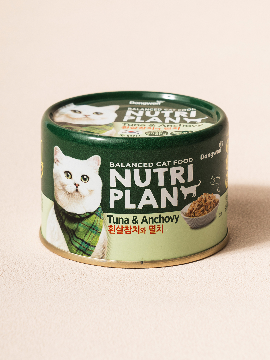 [Pet] Dongwon Nutri Plan White Meat Tuna and Anchovy 160g