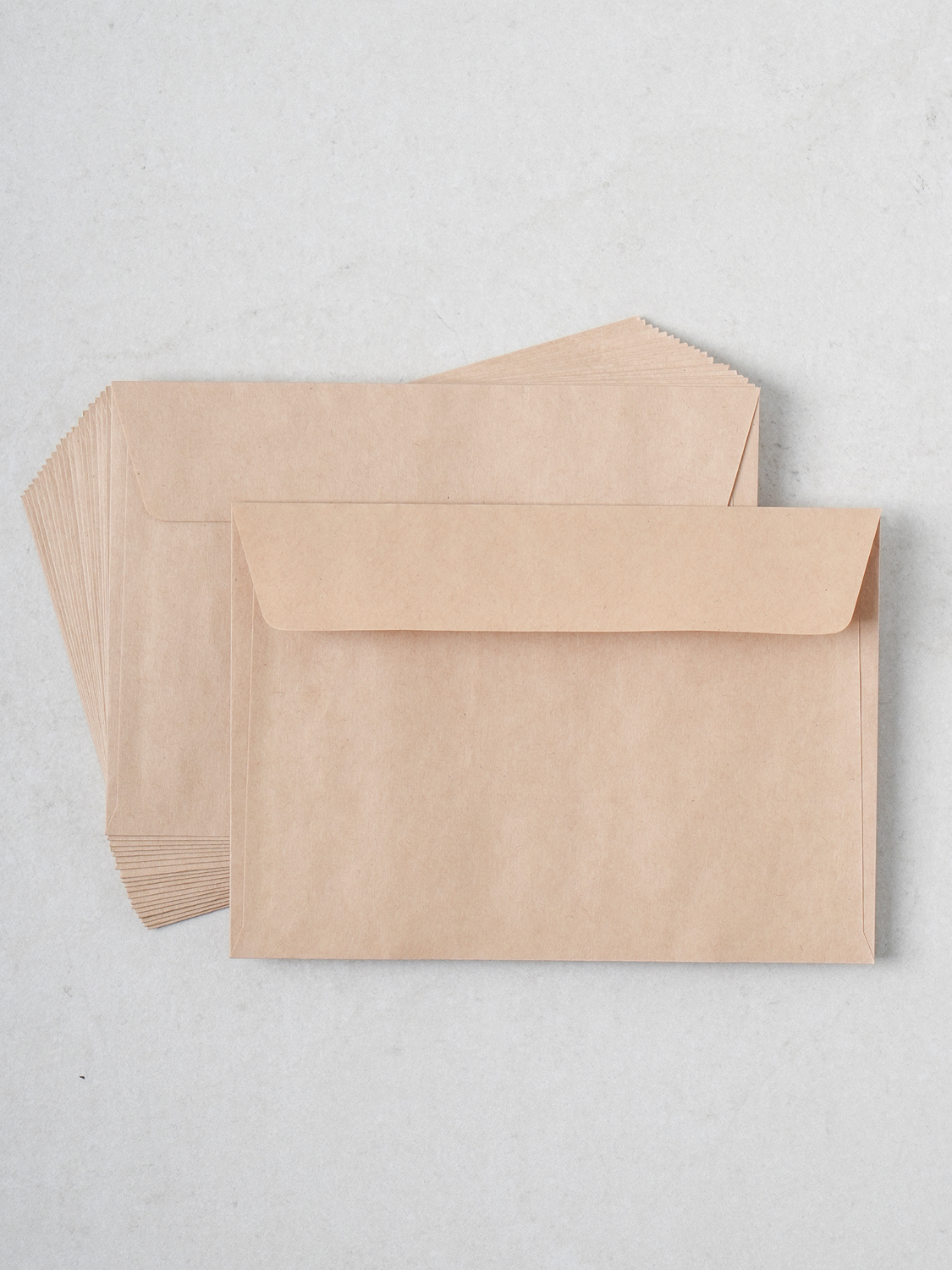 20 pieces of A6 kraft letter envelopes made in Japan