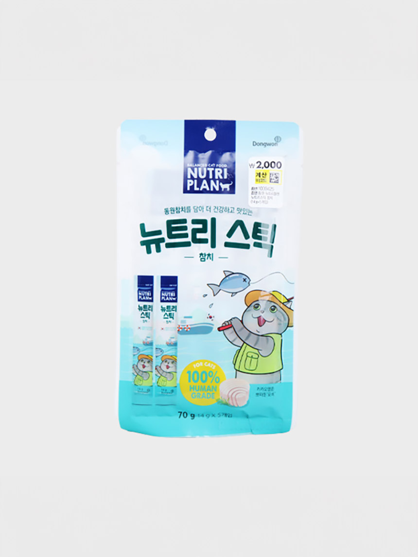[Pet] Dongwon Nutri Plan Nutristic Tuna 14g 5 packs