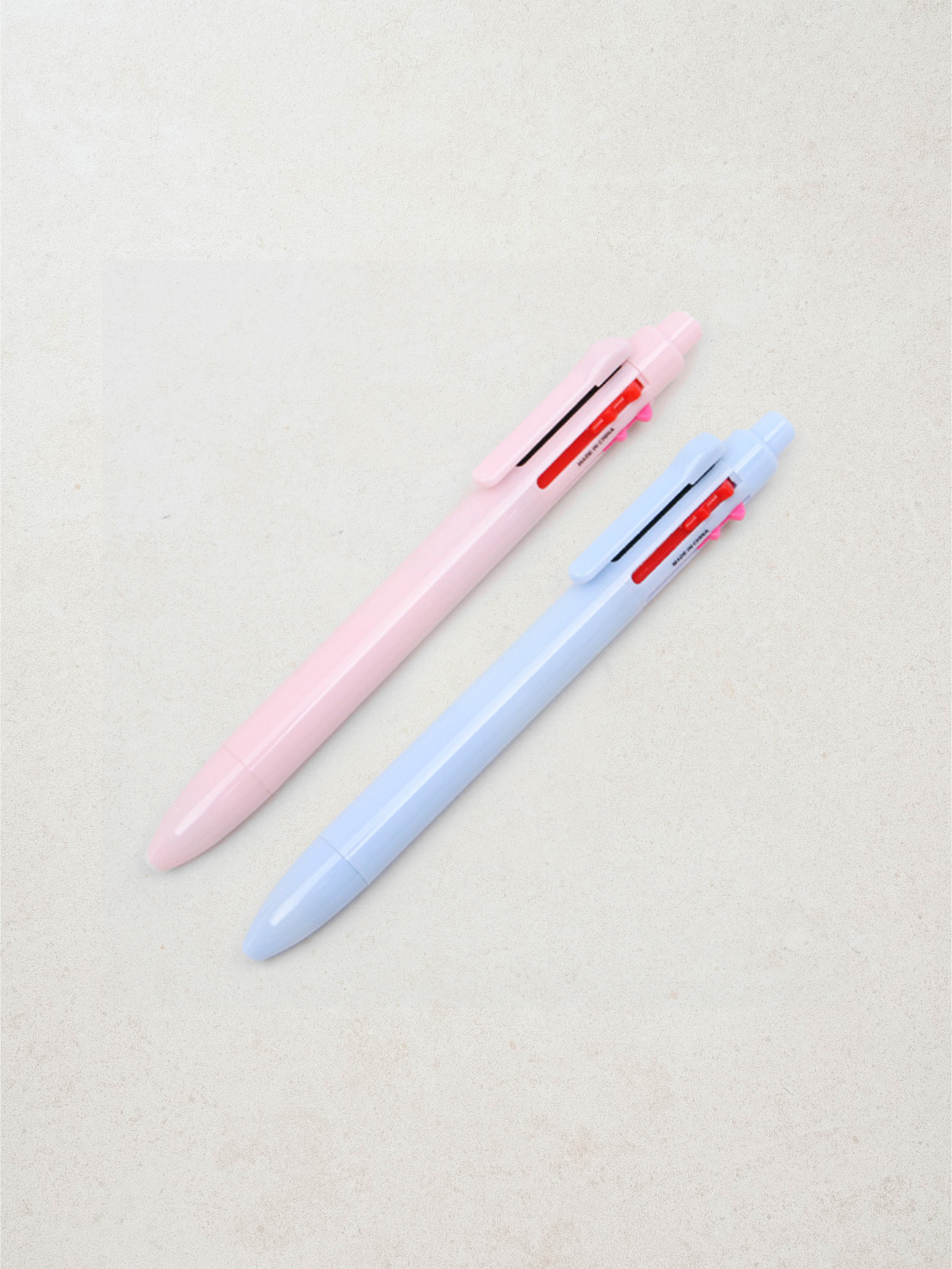 2 sets of 6 pastel color ballpoint pens