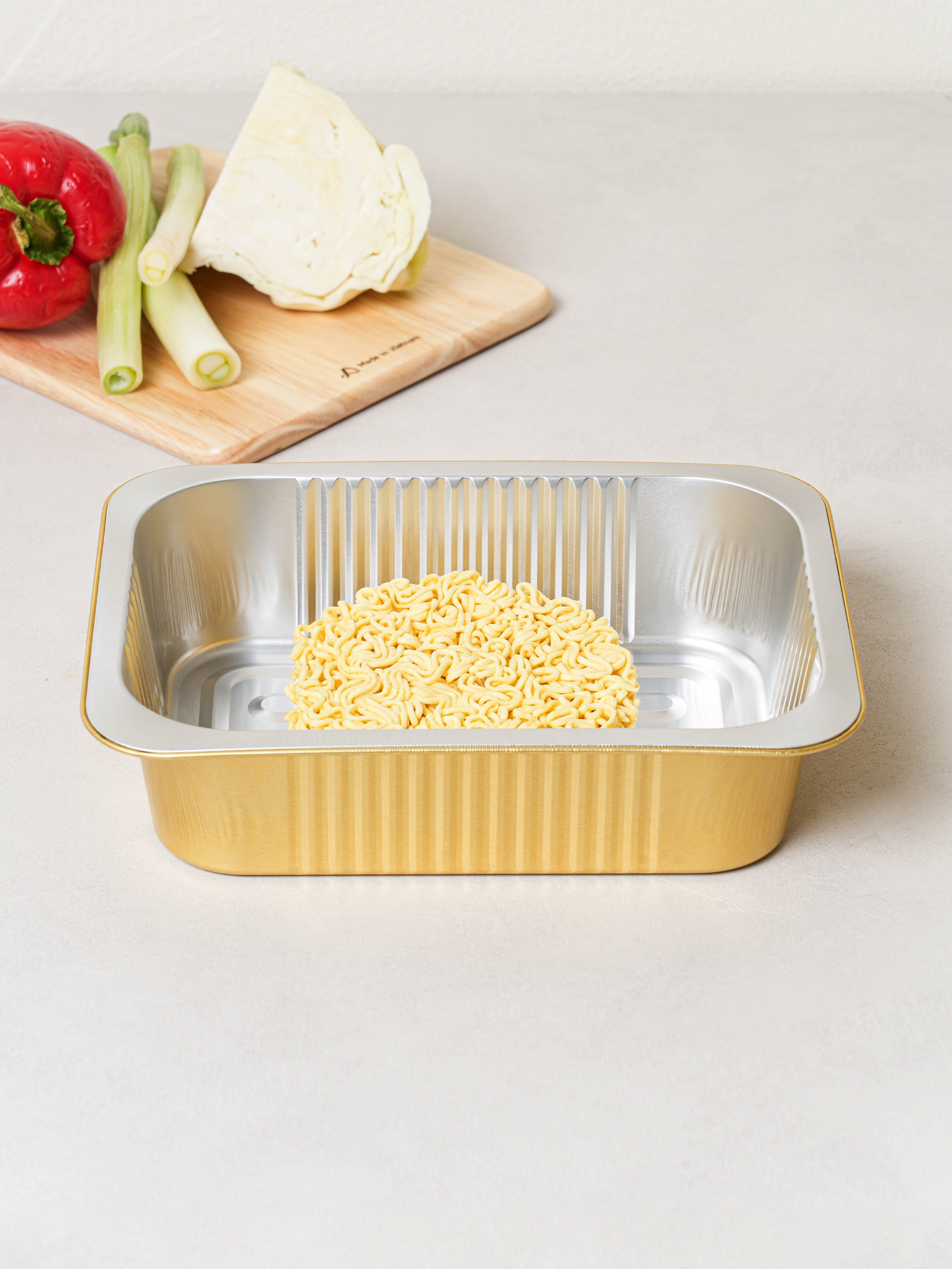 Aluminum rectangular pot 900 ml 5 pieces
