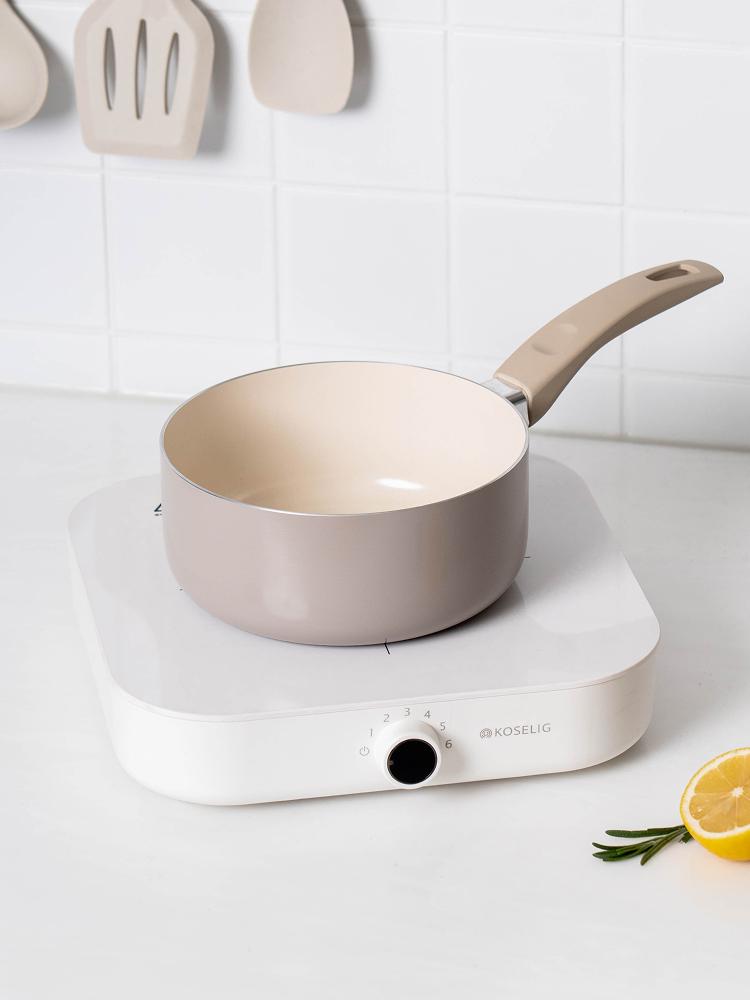 Induction ceramic coated pot 18 cm
