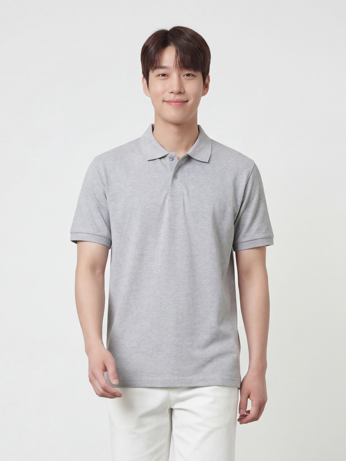 [Common] Cotton blend collar 95/105 gray
