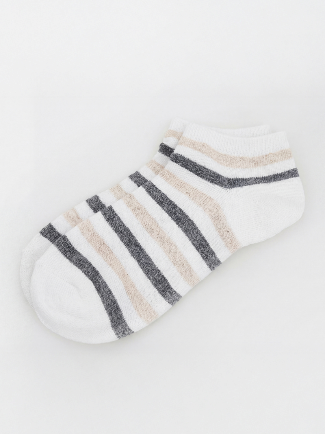 Women's Two-Tone Striped Sneakers Socks