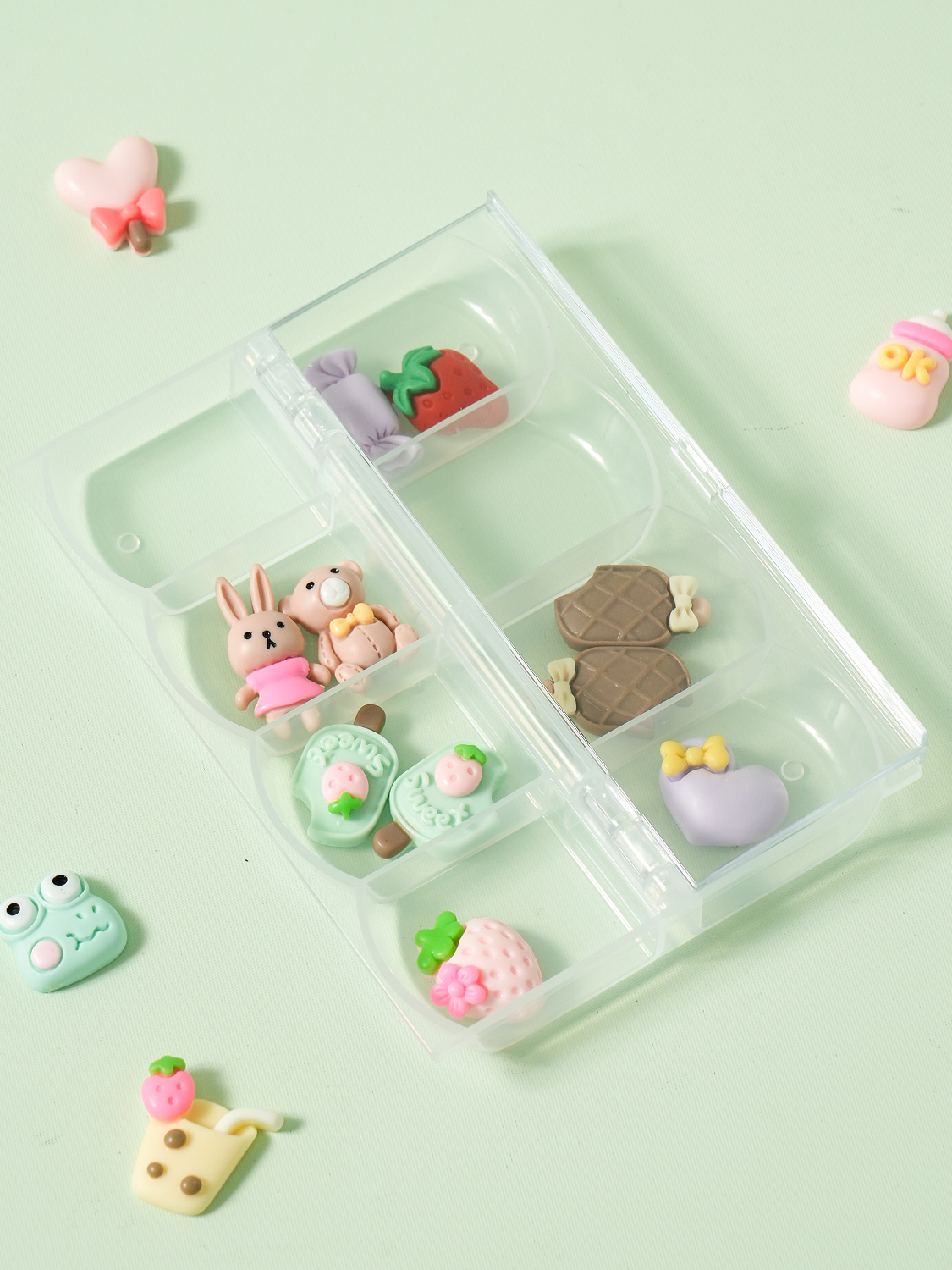 Bead accessory case 8 compartments