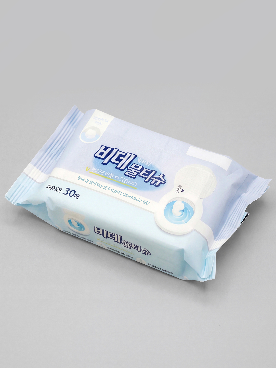 30 portable bidet wet wipes