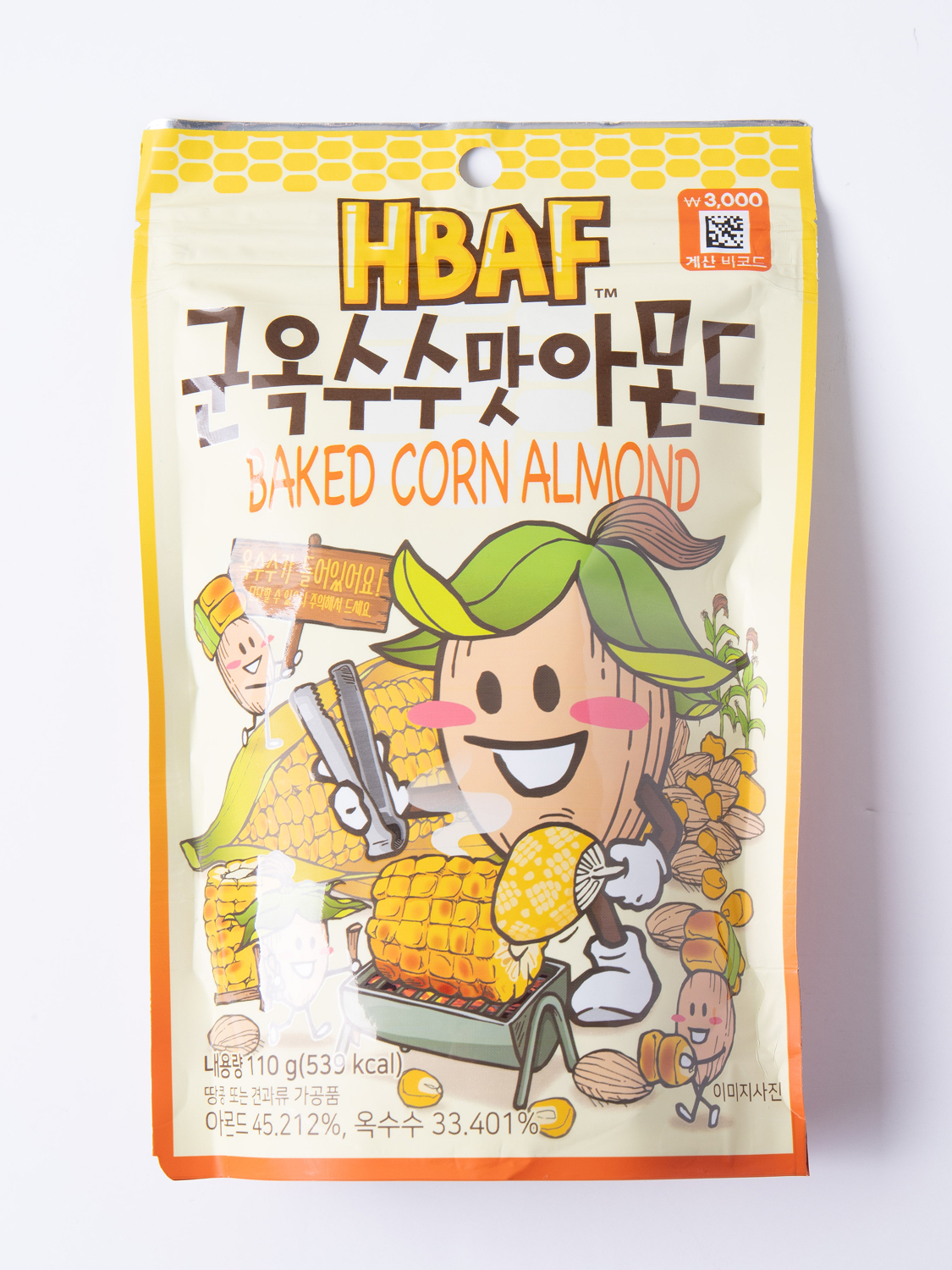 Barf Roasted Corn Flavored Almonds 110 g