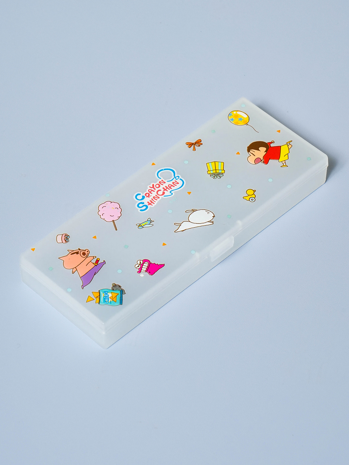 Crayon Shin-chan Rectangular Pen Case White