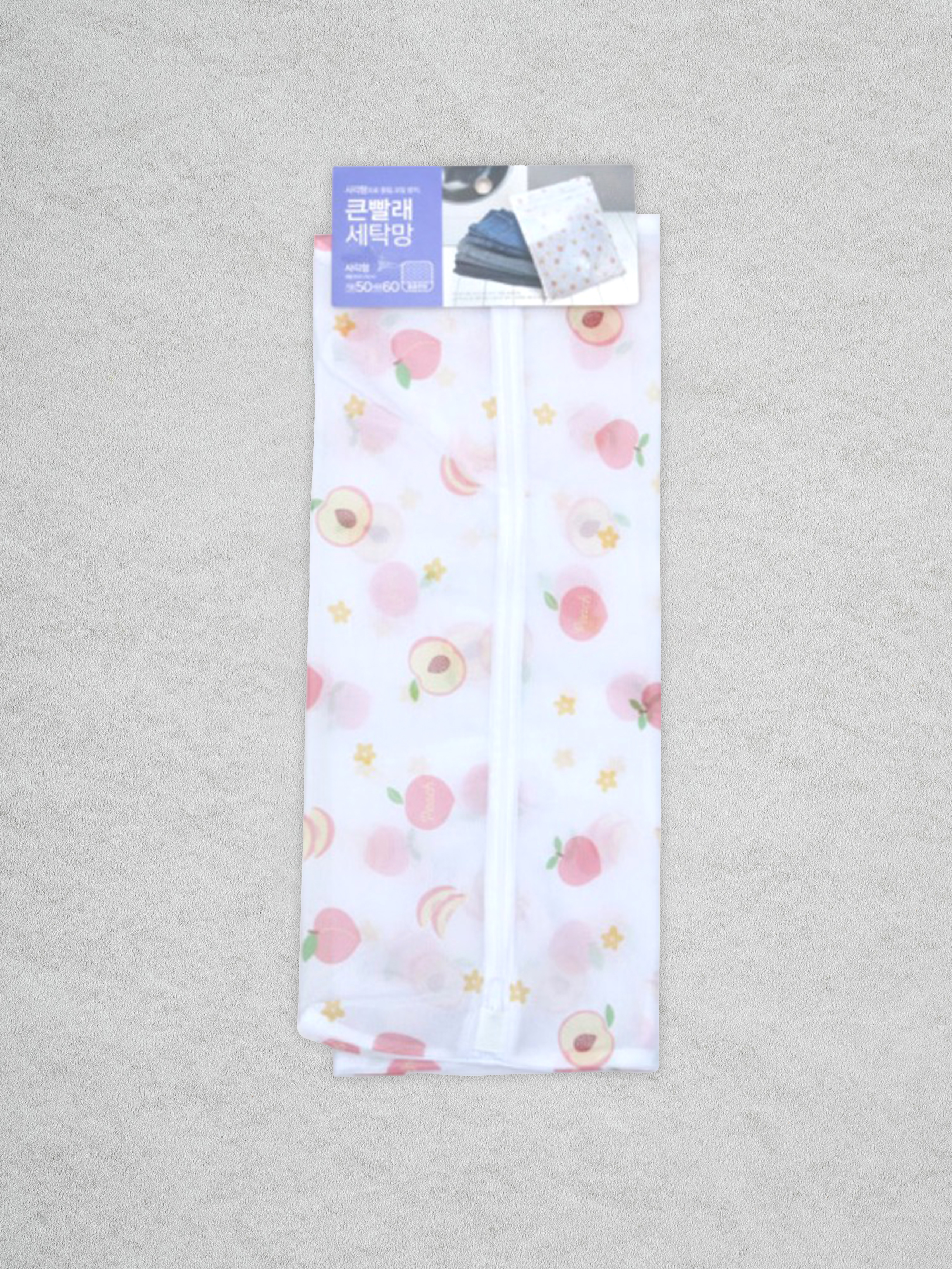 Peach square fine laundry net 50X60cm