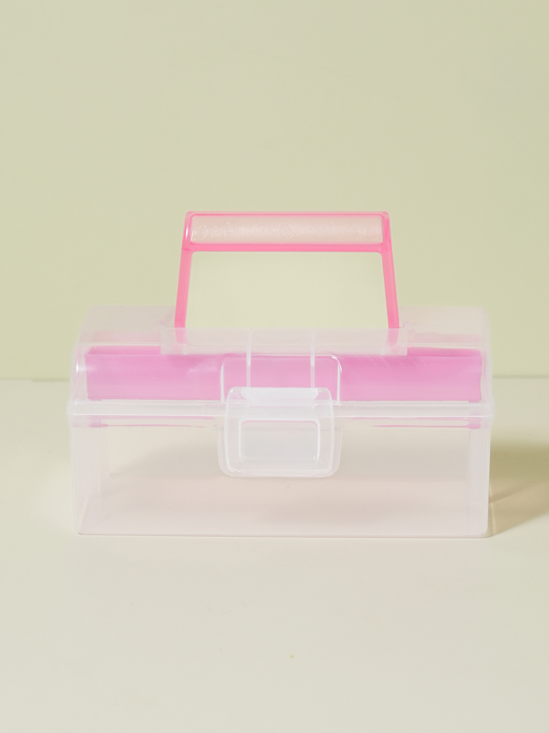 Made in Japan Yamada translucent storage box pink