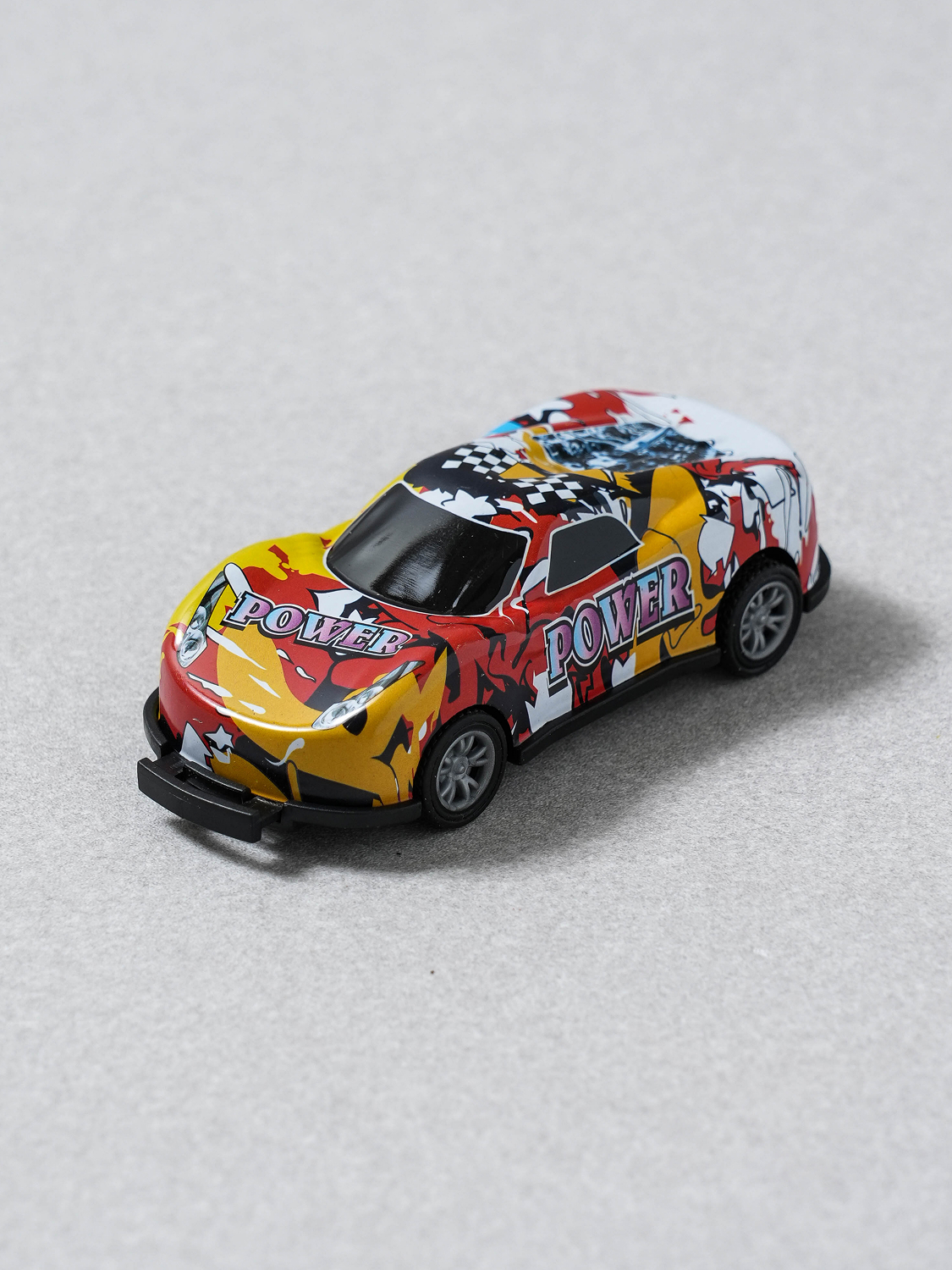 jump pullback car orange