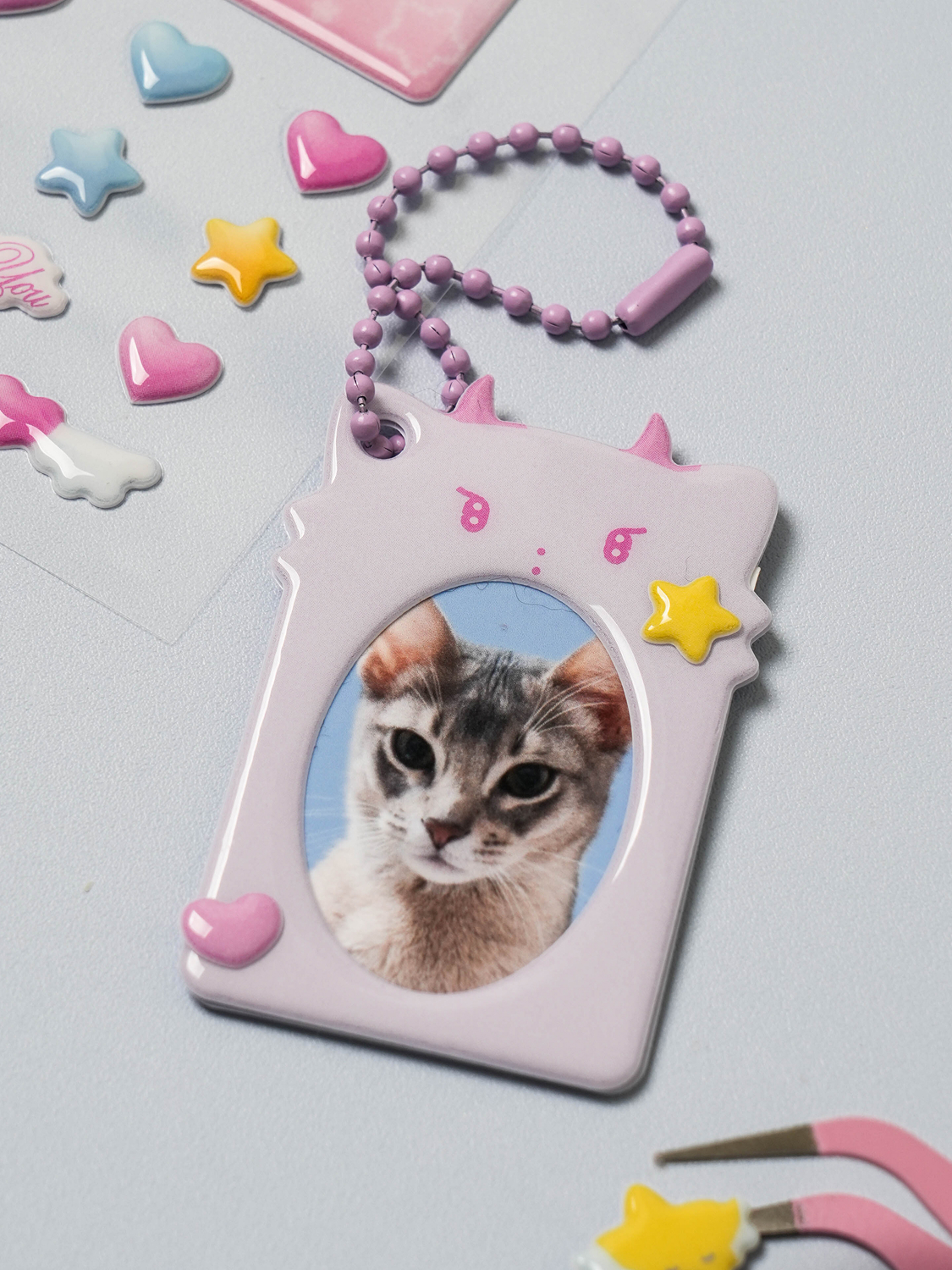Angel Core ID Photo Frame Decoration Stickers (2pcs)