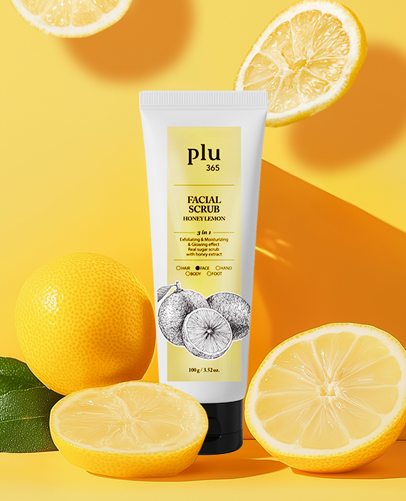 Flu365 Facial Scrub 100 g Honey Lemon Fragrance