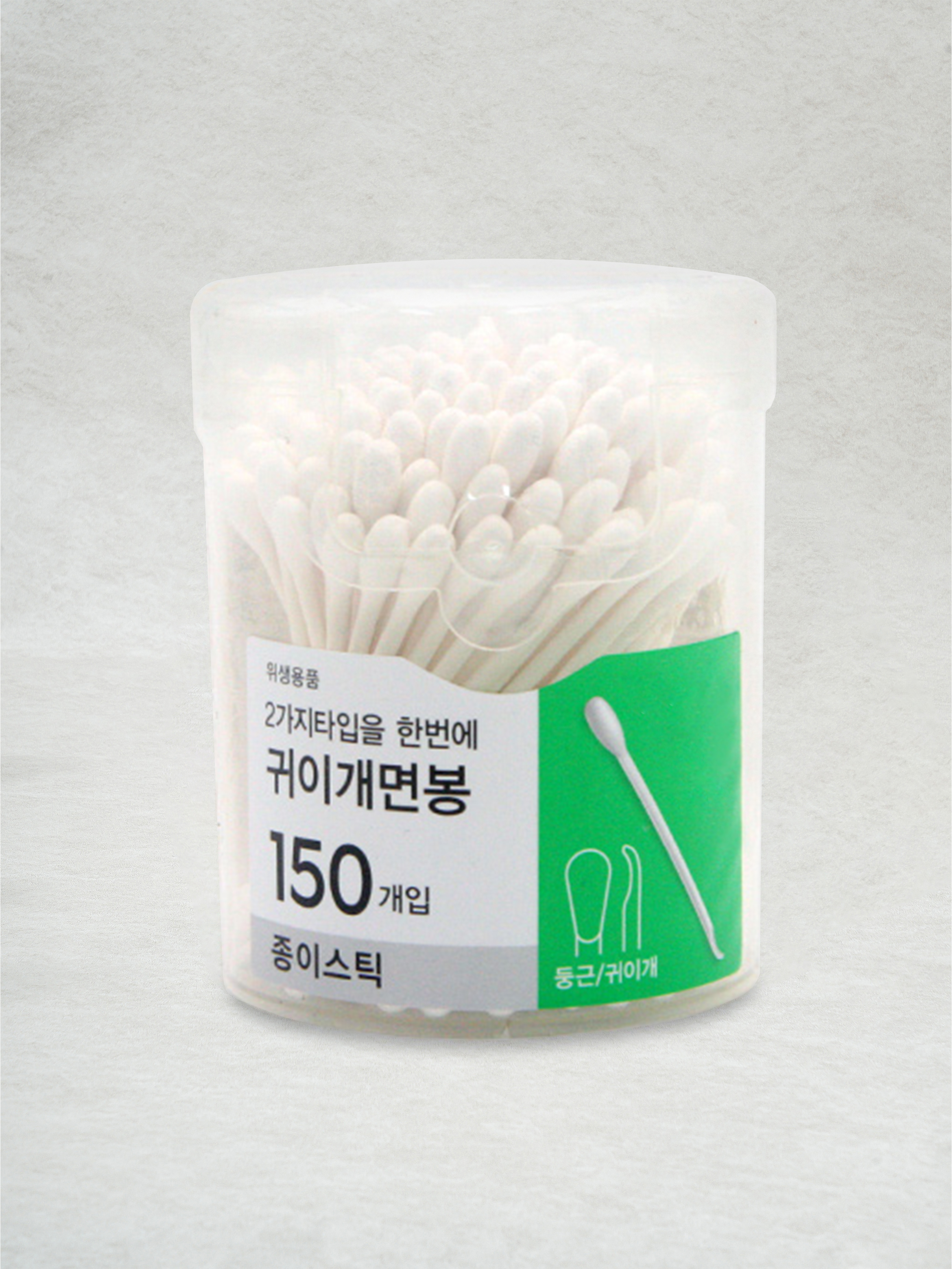 One Touch Case Earpick Paper Swab 150P