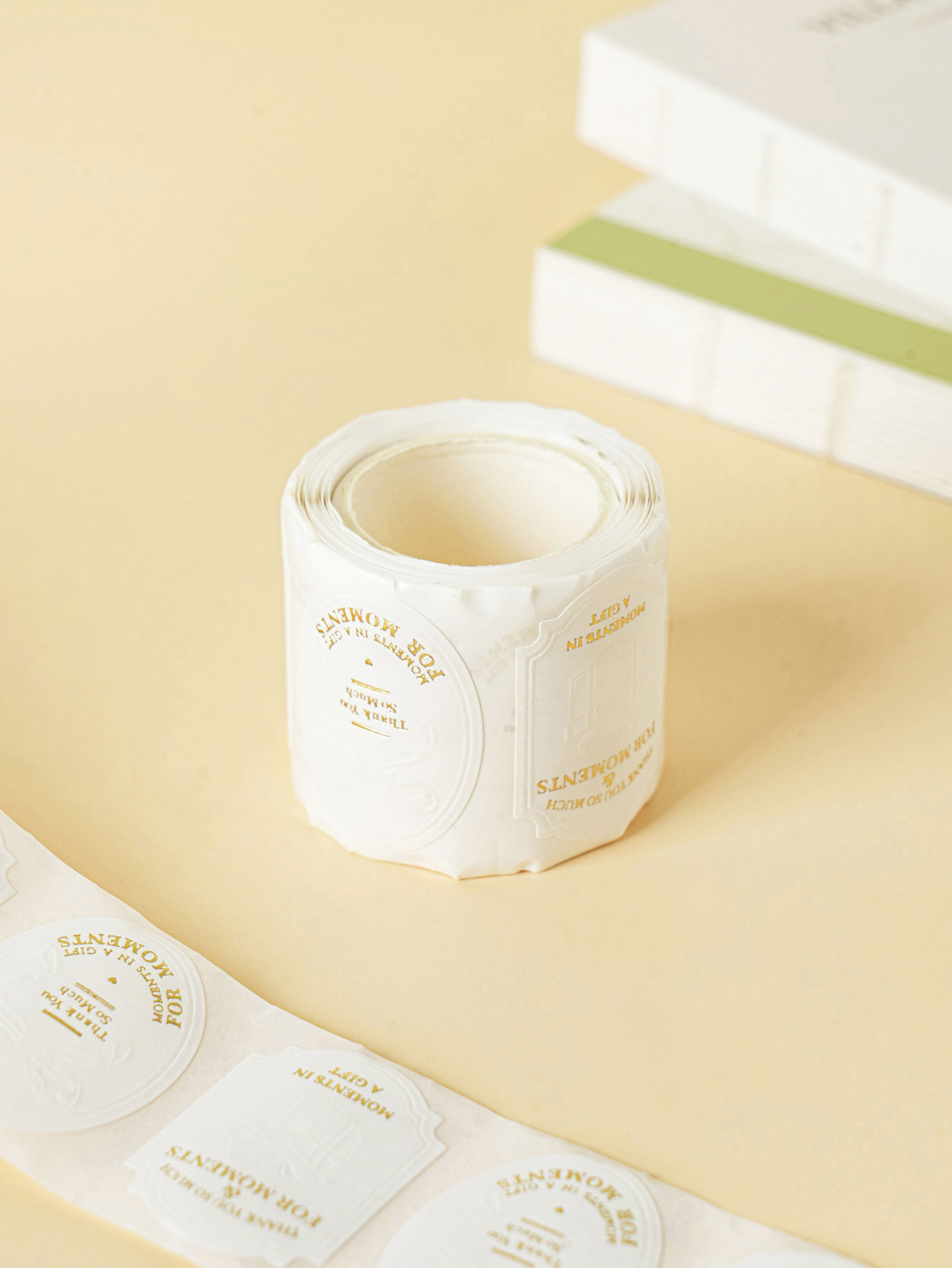 120 sheets of press gold foil roll stickers