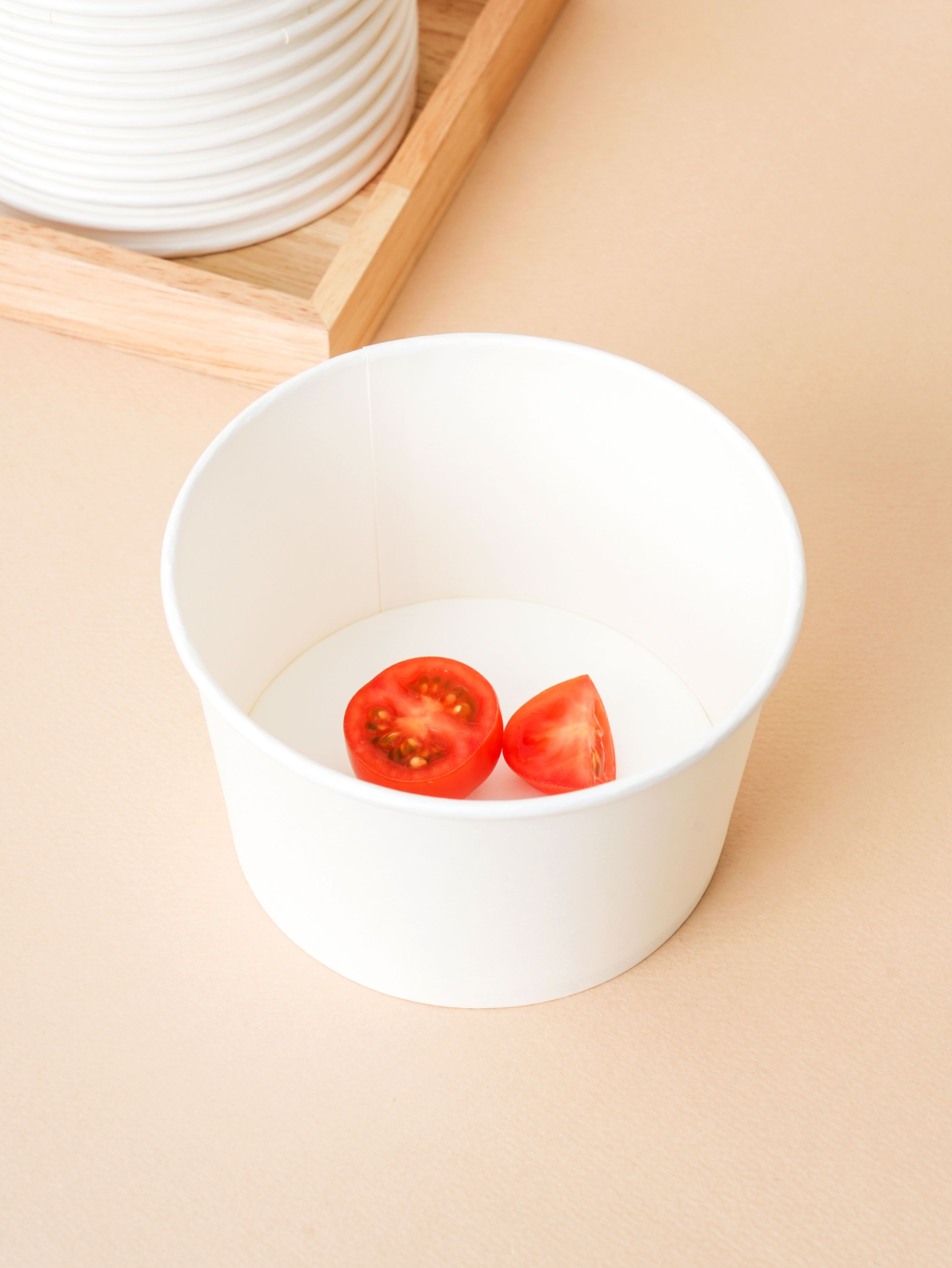 Plain paper container 680 ml 12 packs