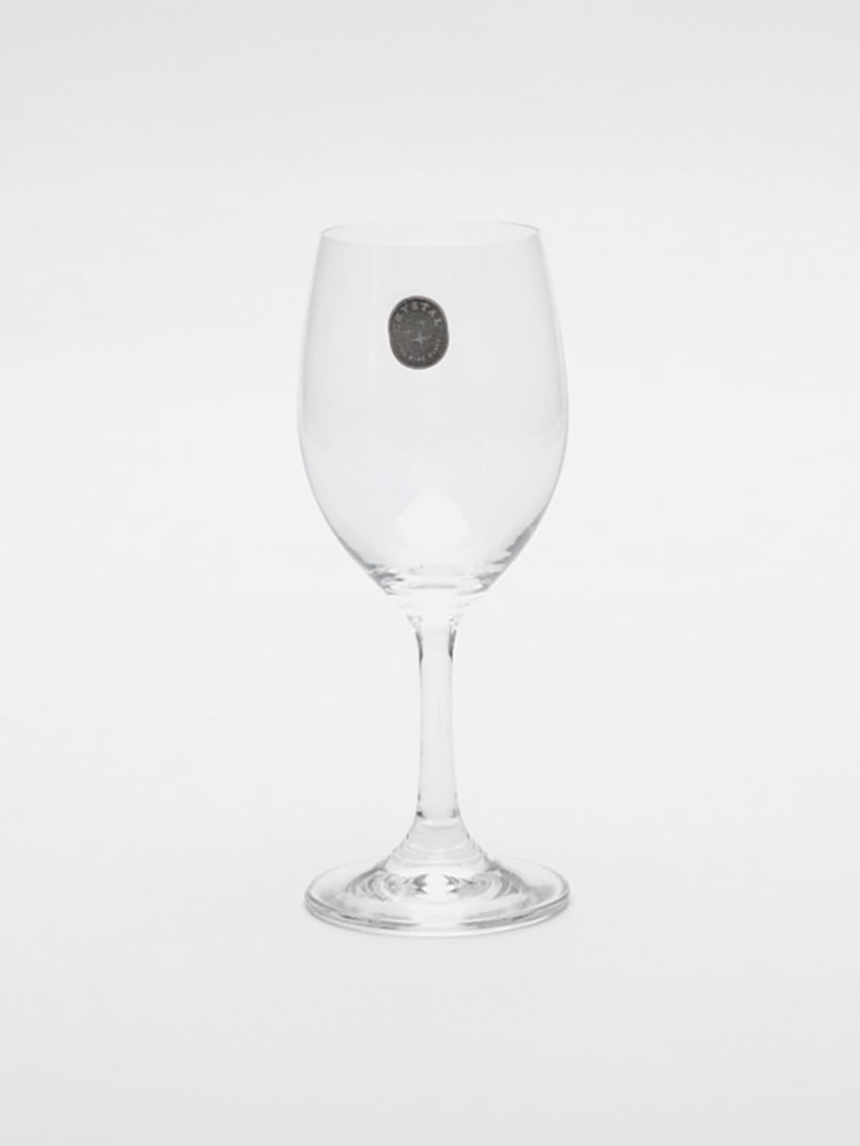 Lead-free crystal tulip type wine glass small
