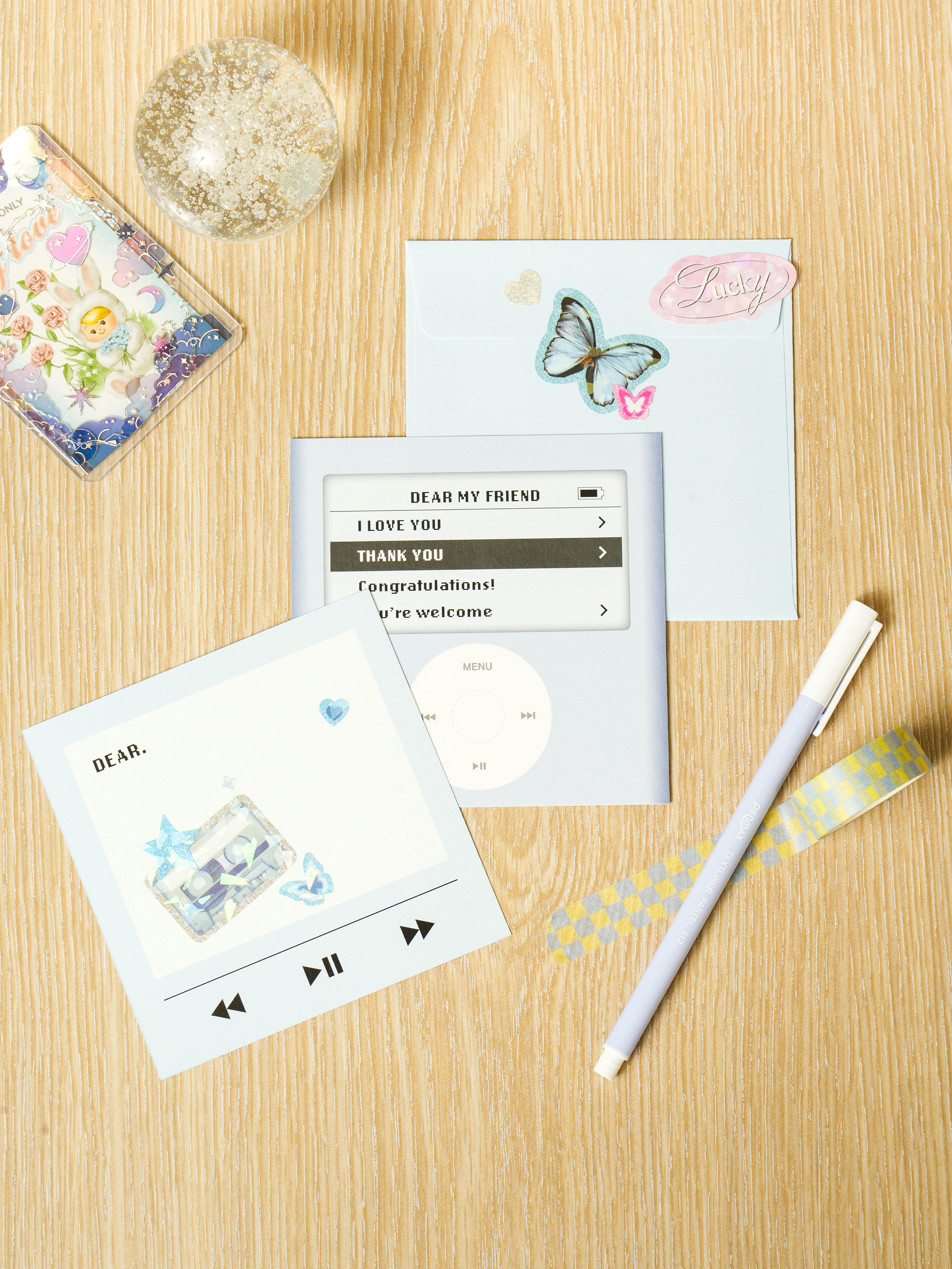 Y2K Hologram Sticker Card Set