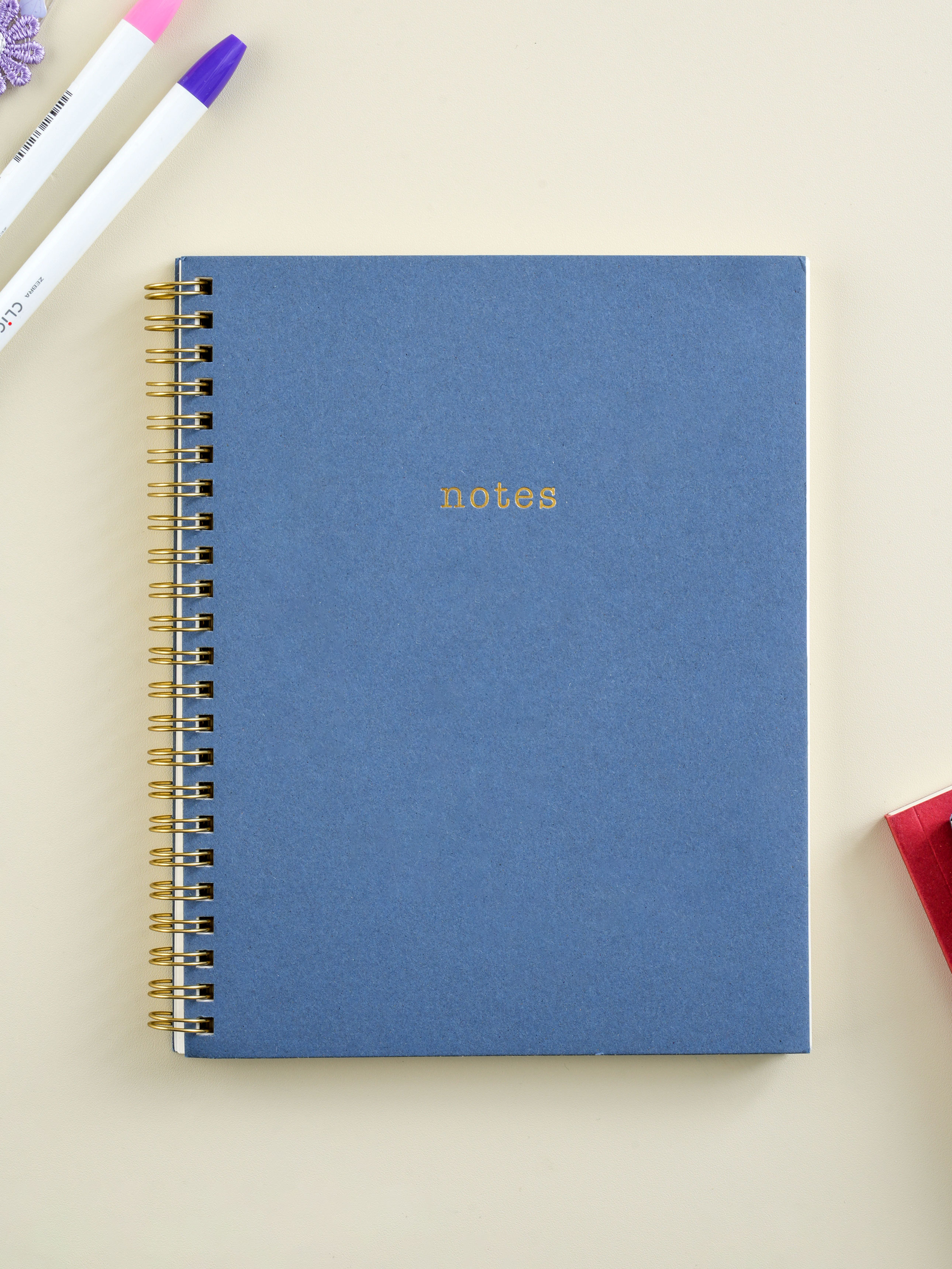 Two-ring wired notebook A5 80 sheets lavender