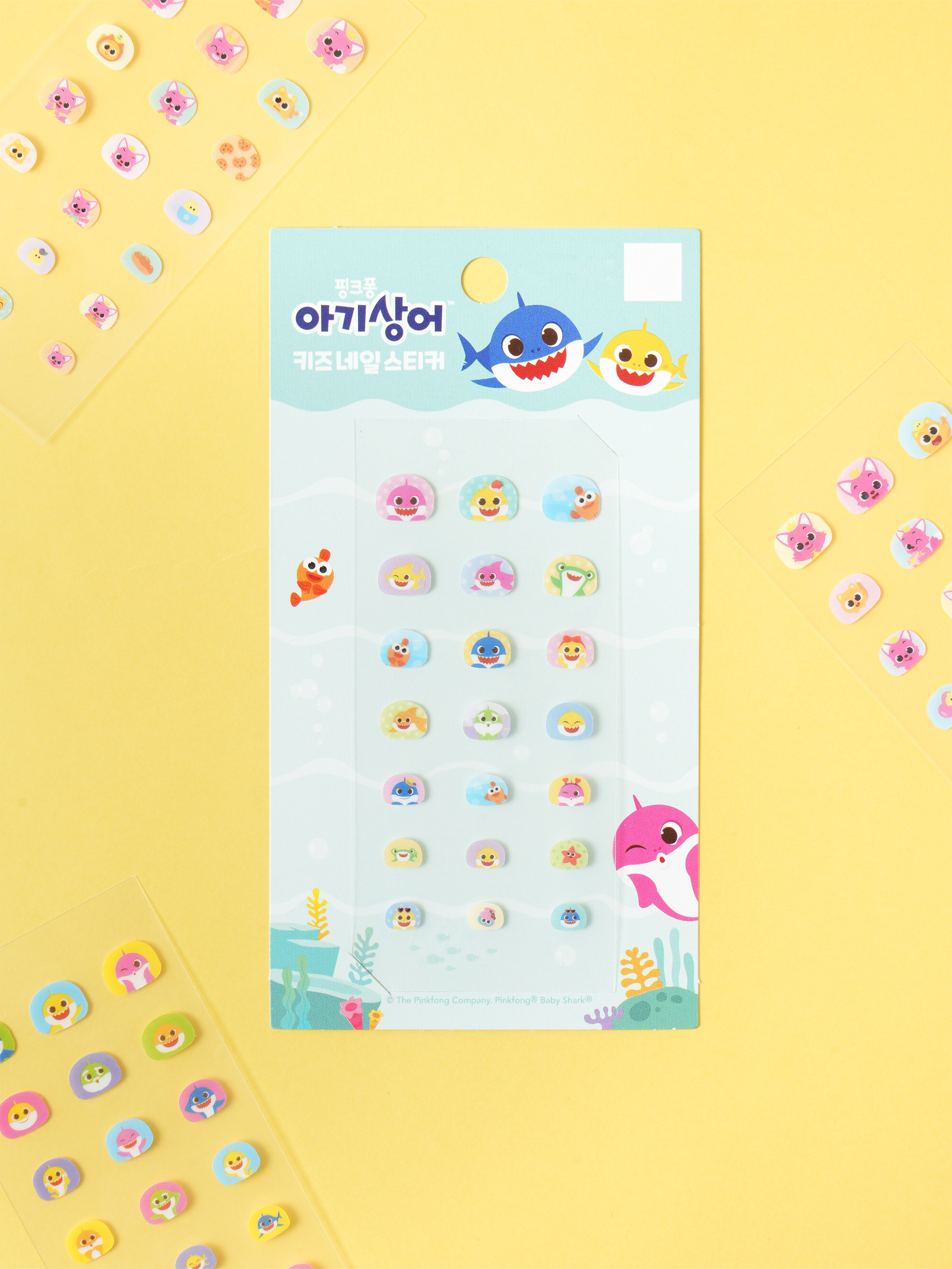 Pinkfong Baby Shark Kids Nail Sticker