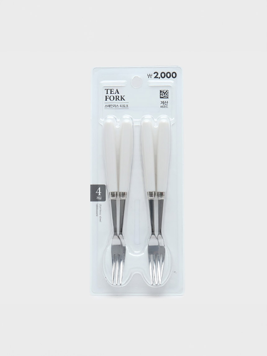 Garden stainless steel tea fork (4 pieces)