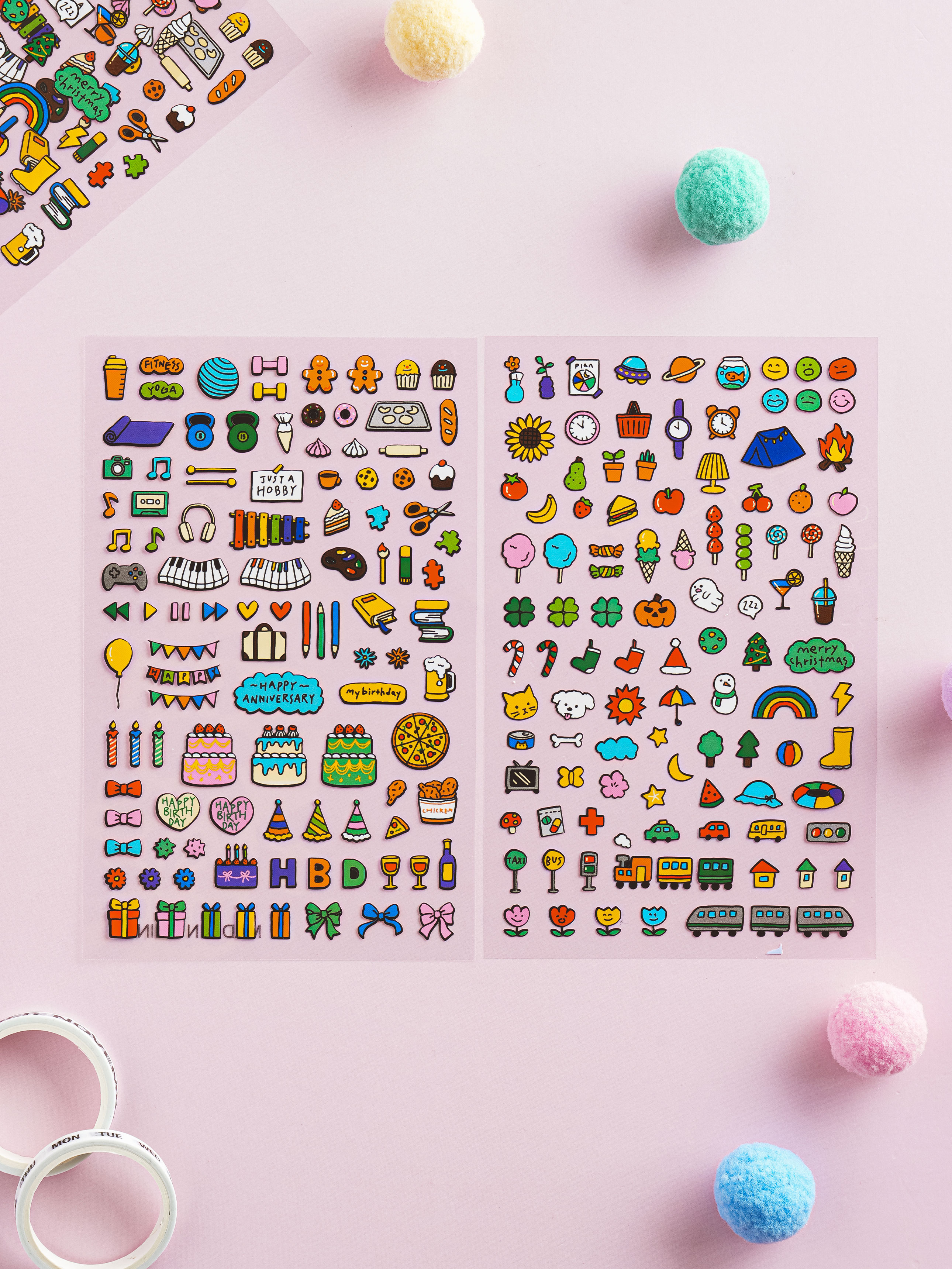 4 daily mini deco stickers