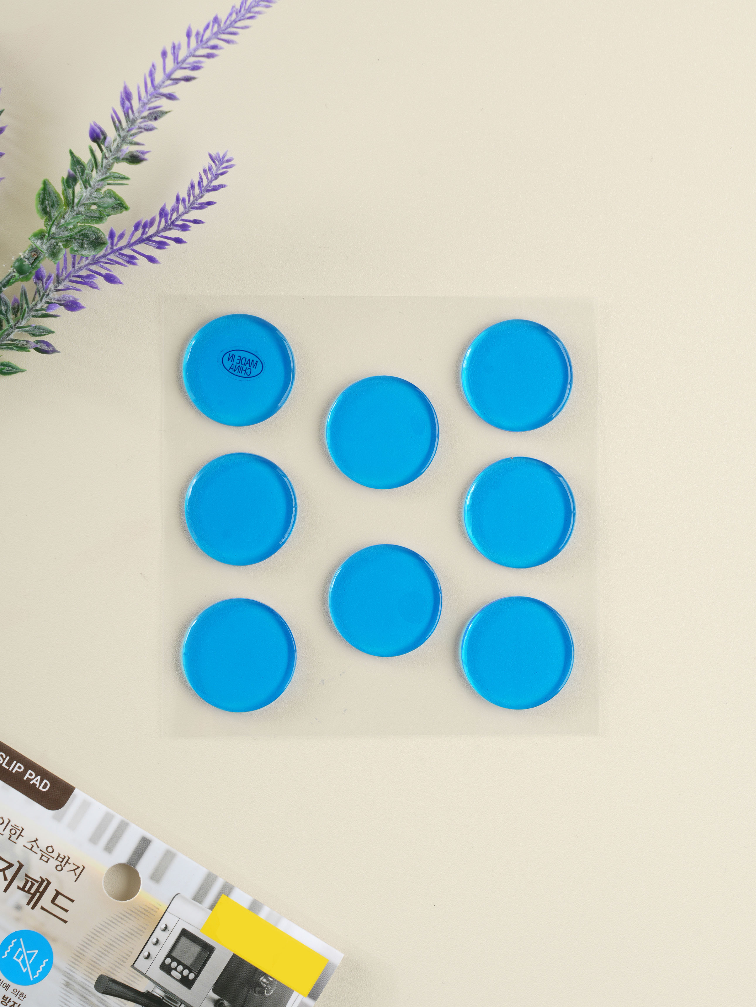 Round silicone anti-slip pad (8 pieces)
