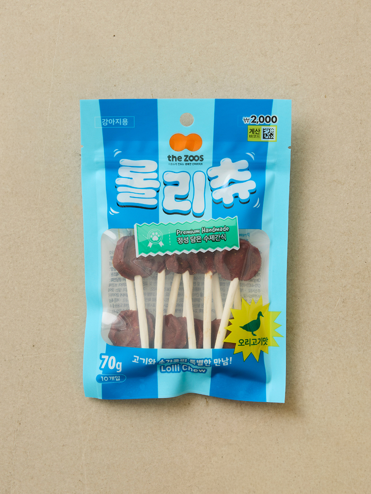[Pet] The Juice Loli Chew Lollipop Duck Meat 70 g