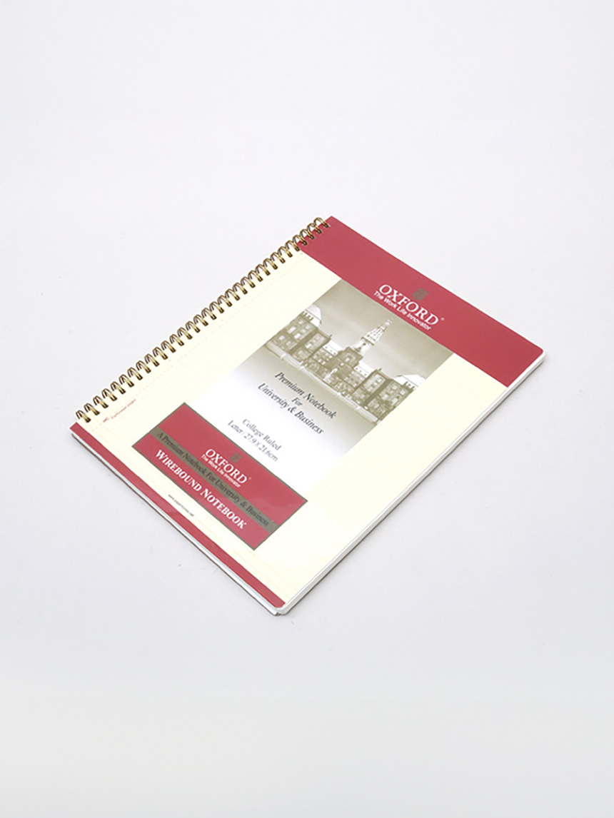 Left-bound spring notebook LETTER 90 sheets