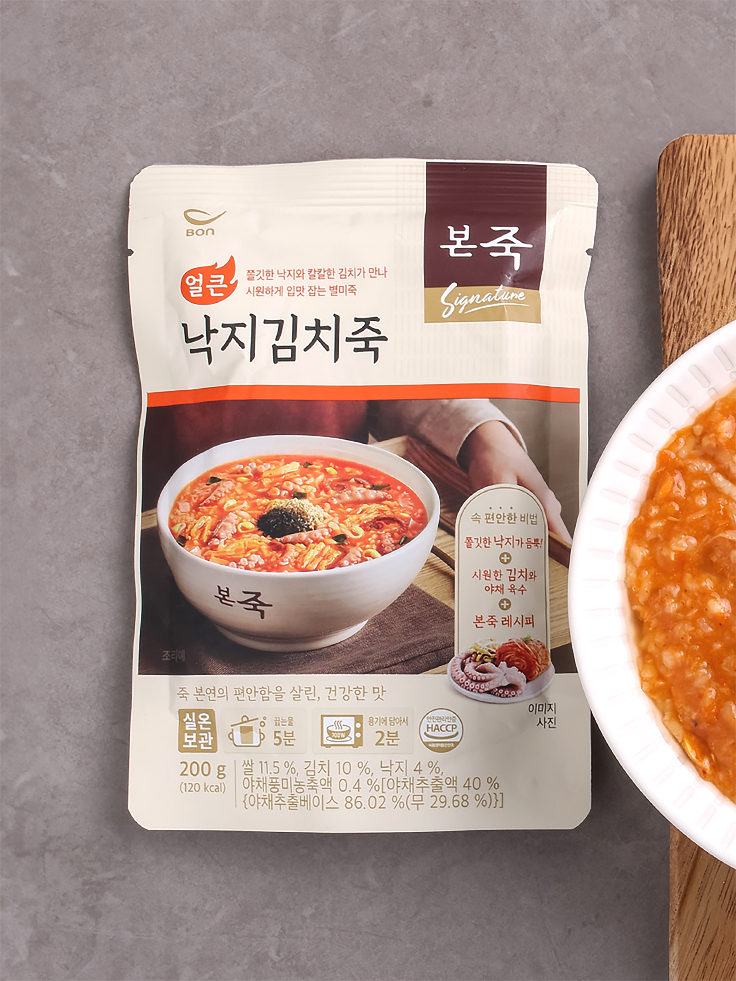 Bonjuk Spicy Octopus Kimchi Porridge 200g