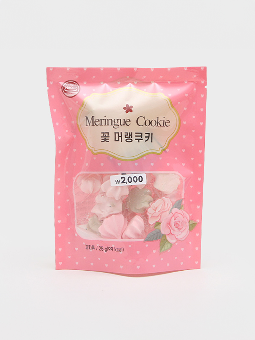 25 g flower meringue cookies