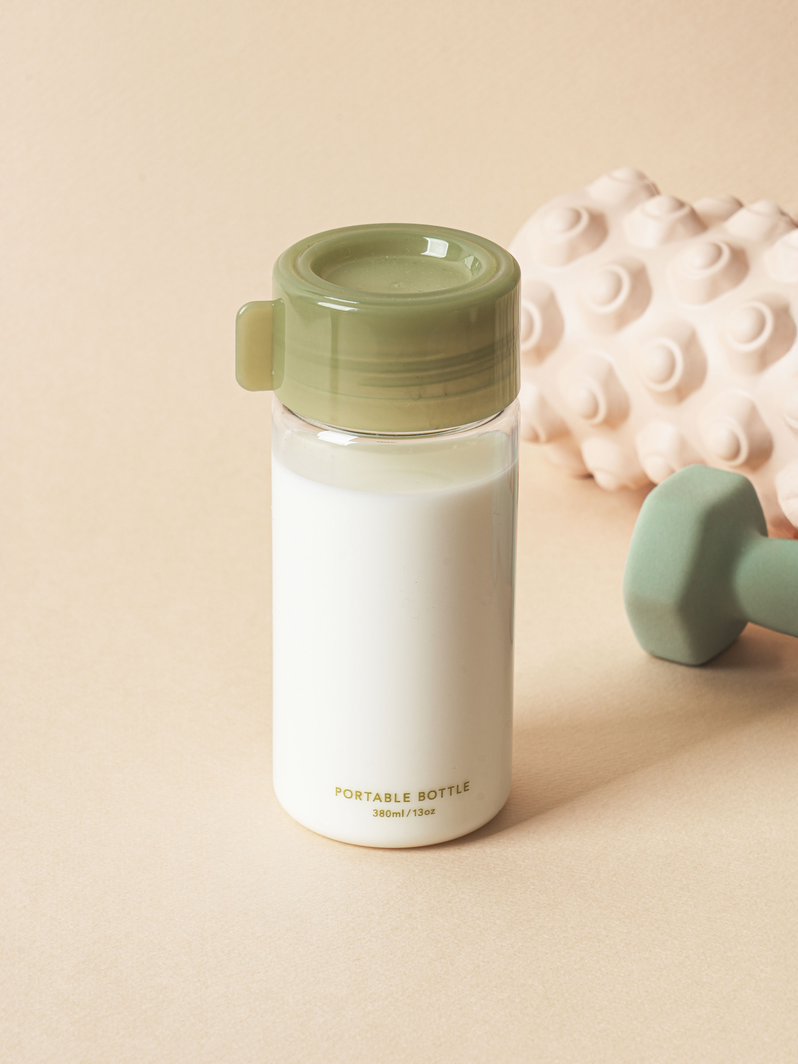 Clear bottle 380 ml green