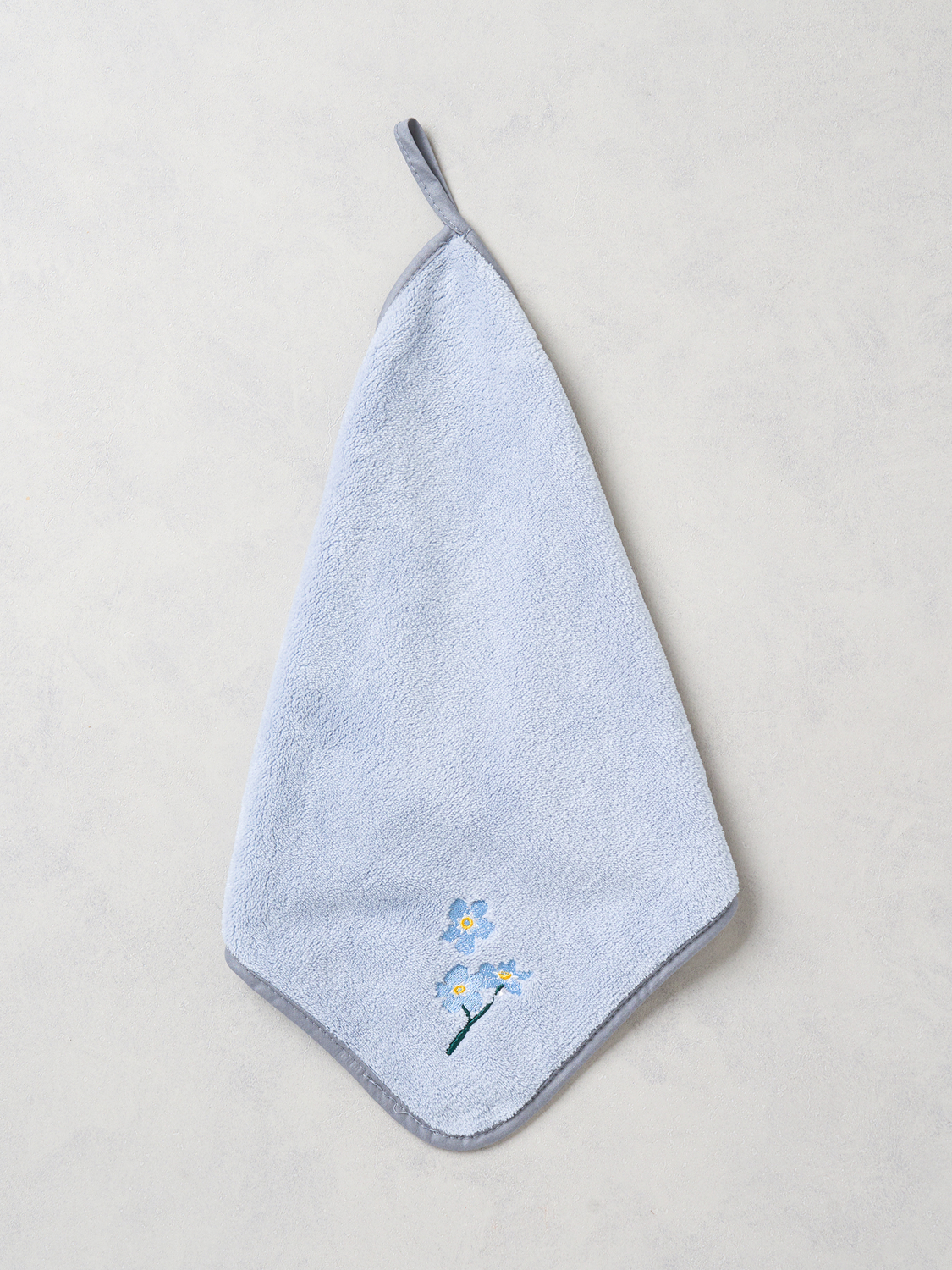 Embroidered microfiber kitchen towel (approx. 30*30 cm)_gray