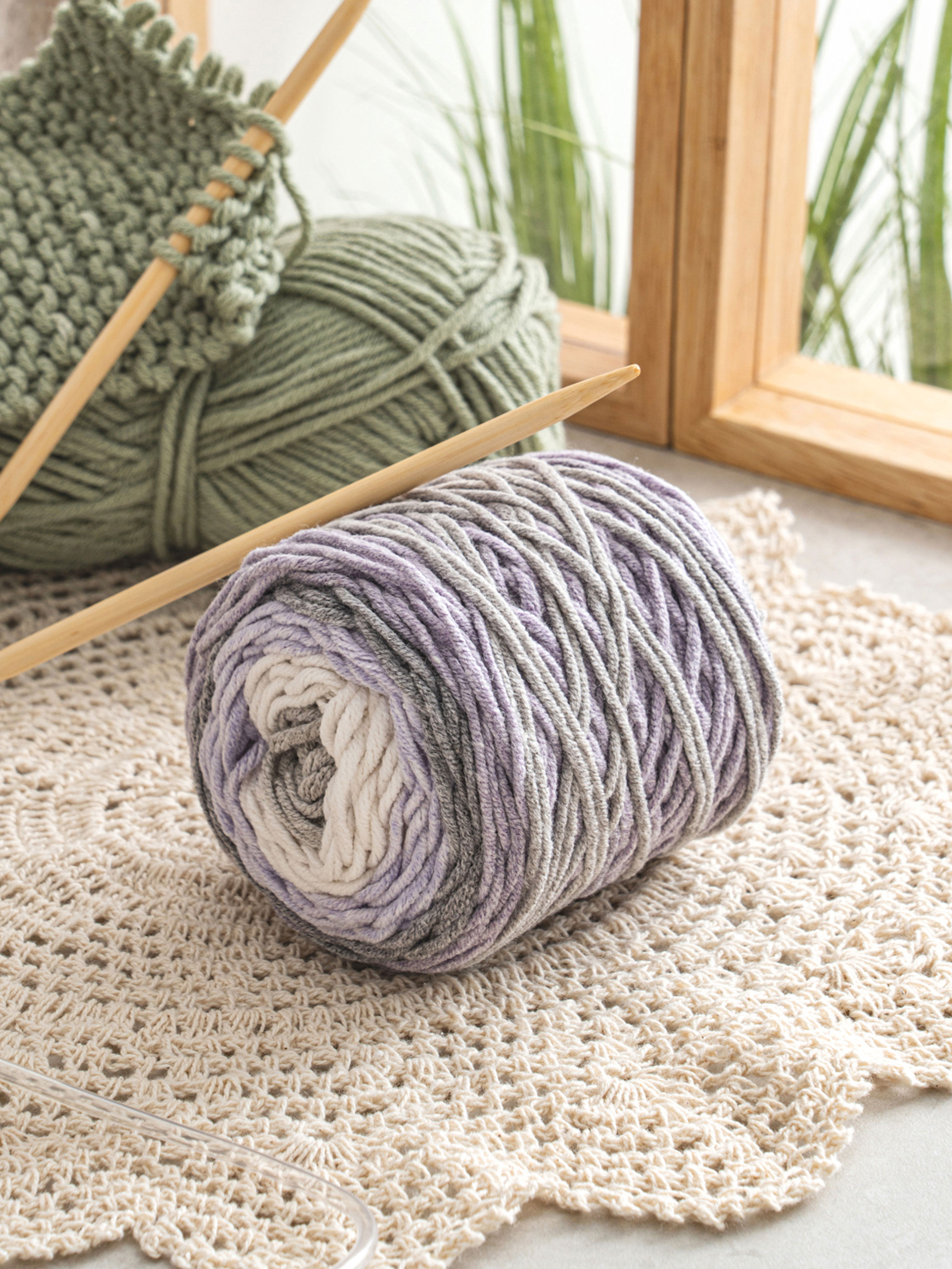 Cotton Cake 40 g Purple White