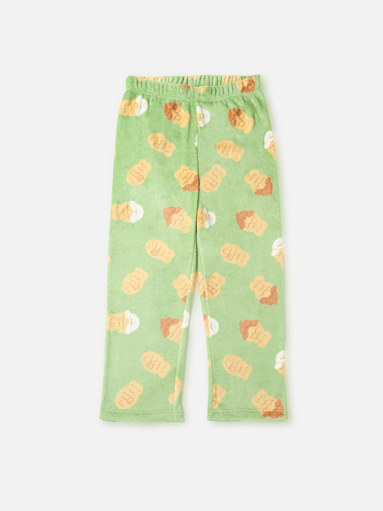 [Common]Winter Together Winter Pajama Pants L Green