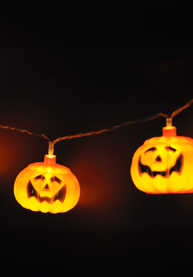 LED Pumpkin Garland