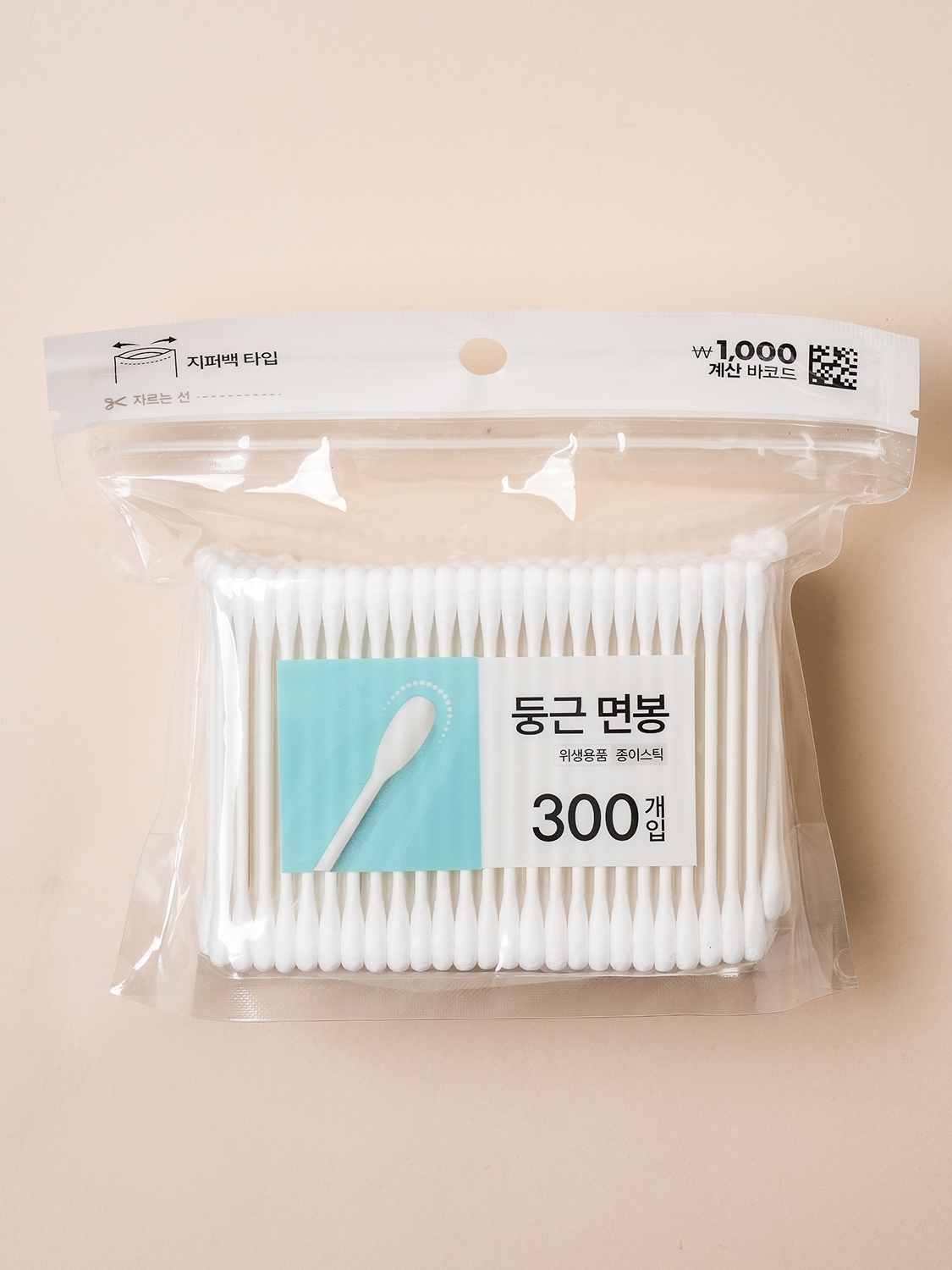 300 zipper bag paper swabs