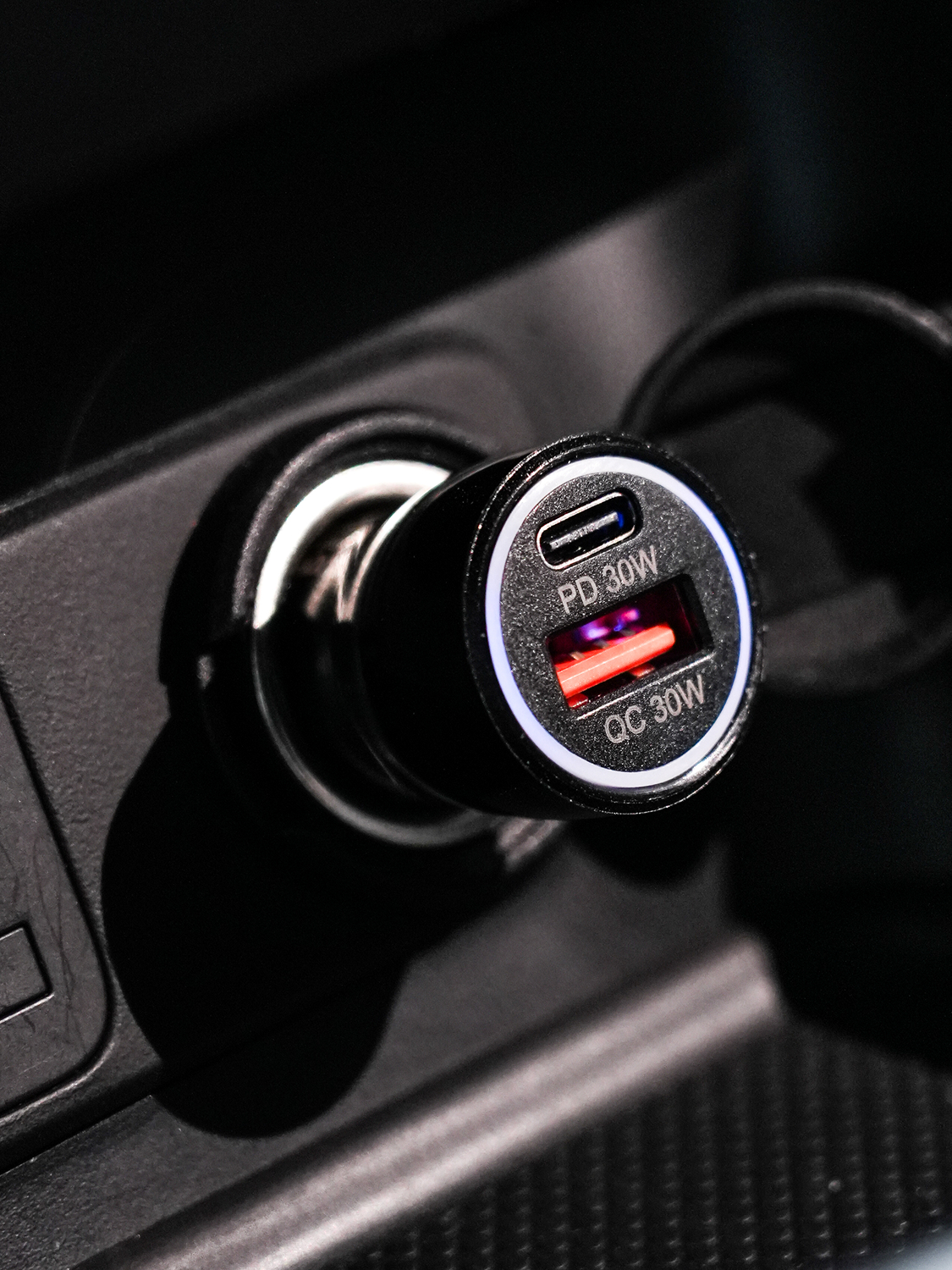 Car 2-port charger USB-A&C type