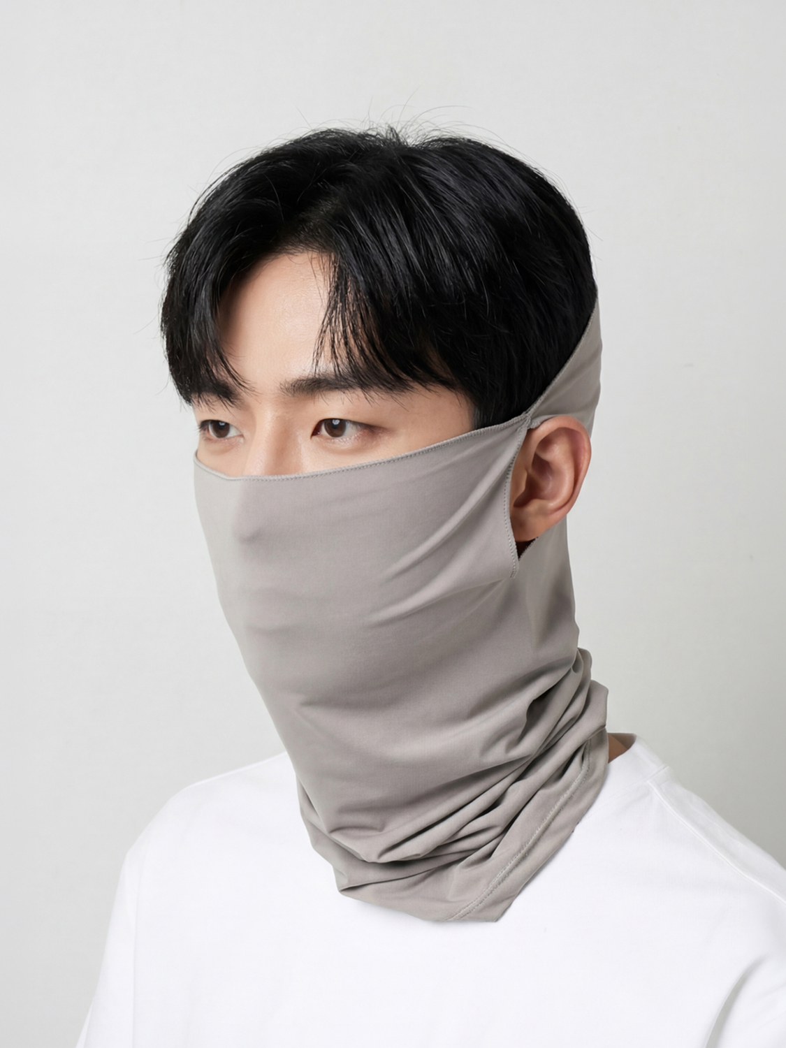 쿨 귀걸이식 스포츠 머플러 라이트그레이