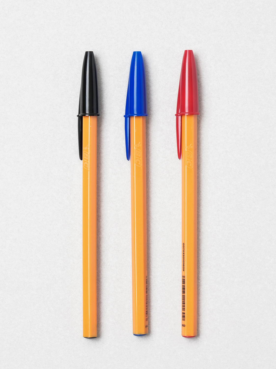 BIC Orange Original Fine 0.8 mm 3pcs Black Blue Red