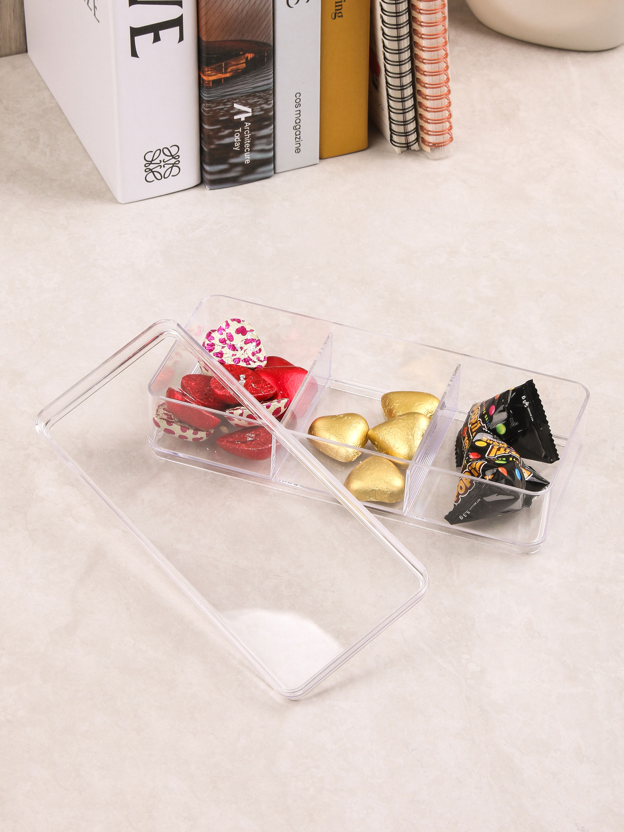 3 PS lid storage boxes