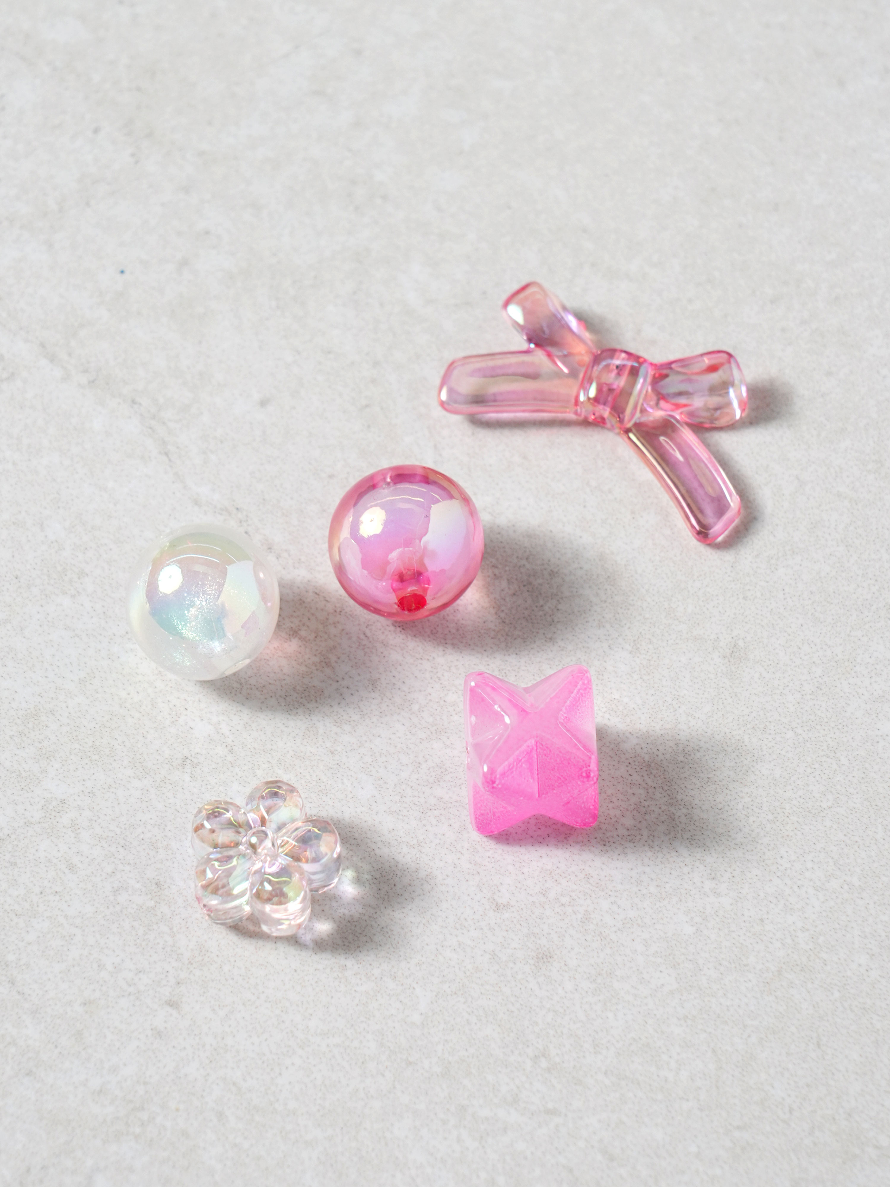 Bead DIY Shape Beads 5pcs Beads & Flowers & Ribbon