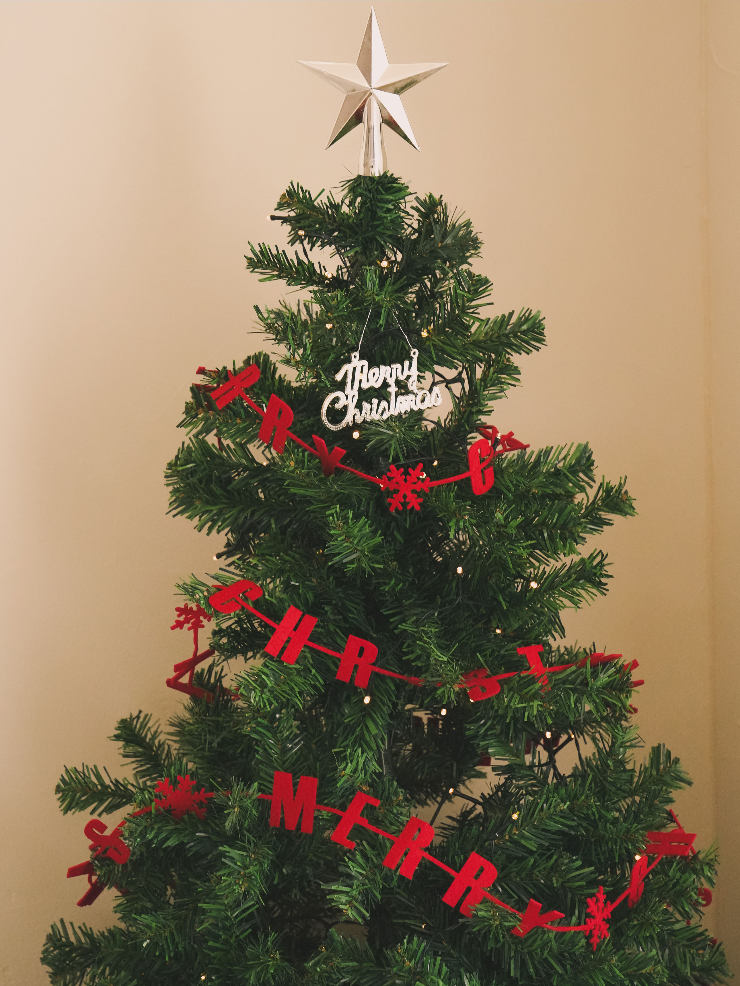 Christmas felt string decoration 4 m