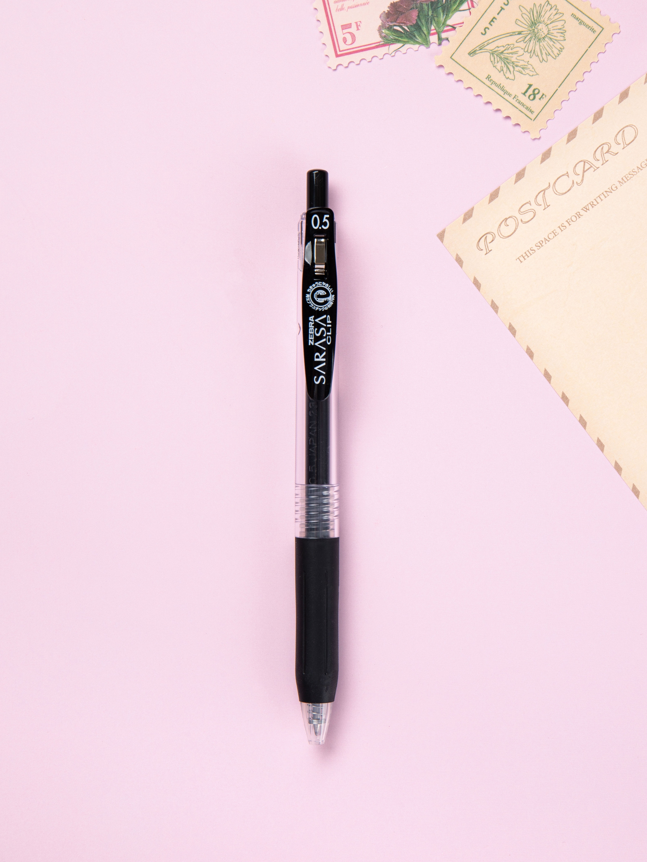 Sarasa clip black ballpoint pen 0.5mm