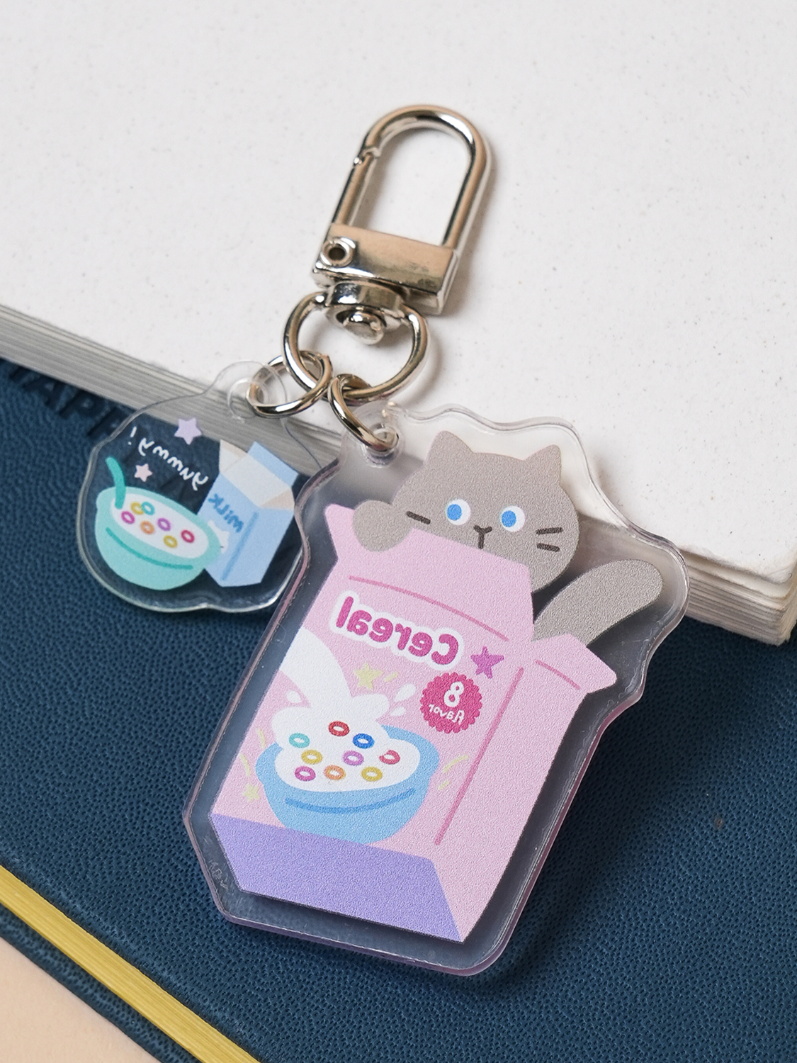 Snack Acrylic Keyring Cereal