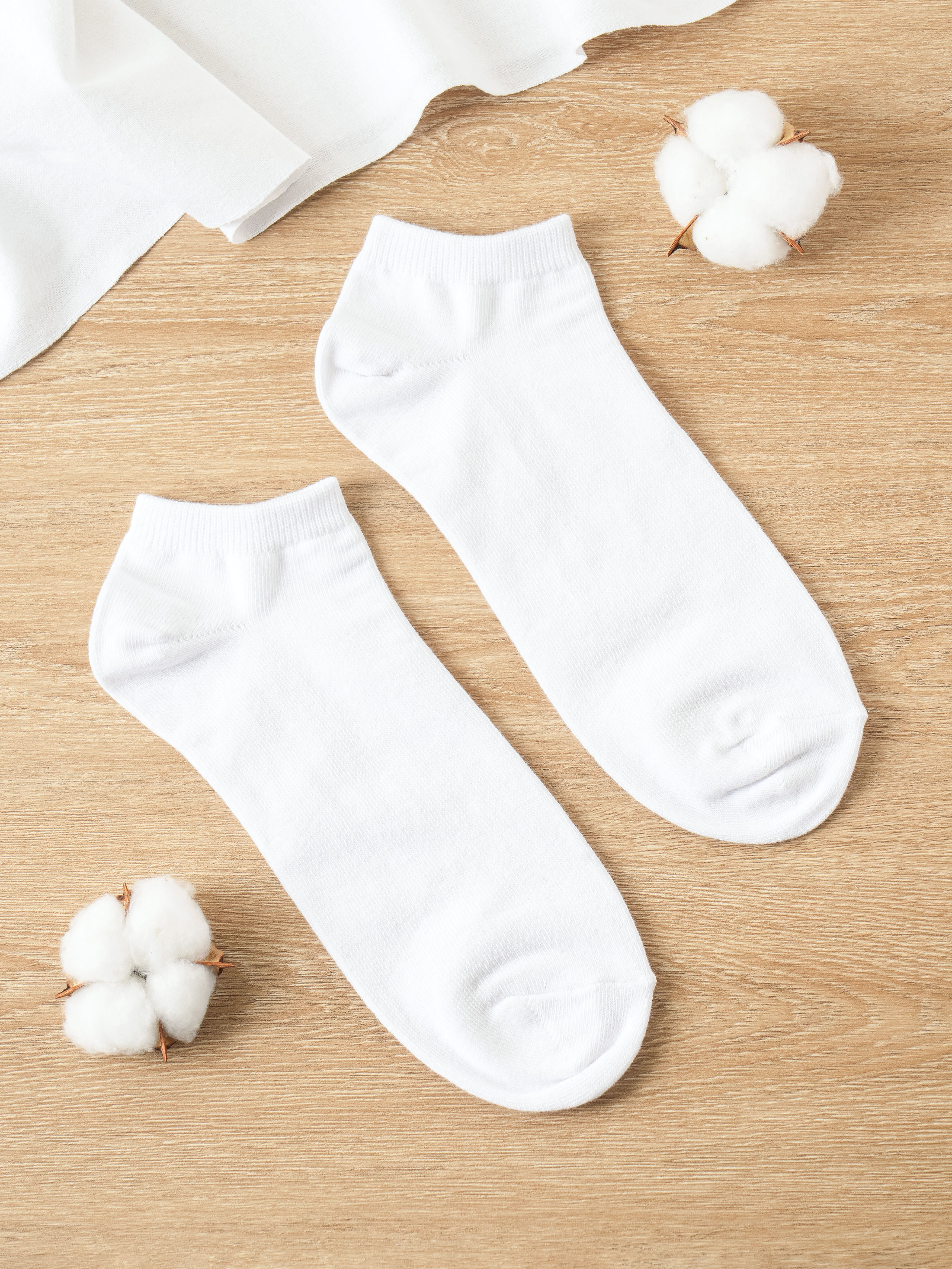 Kikiya Socks Men's Basic Single Socks White