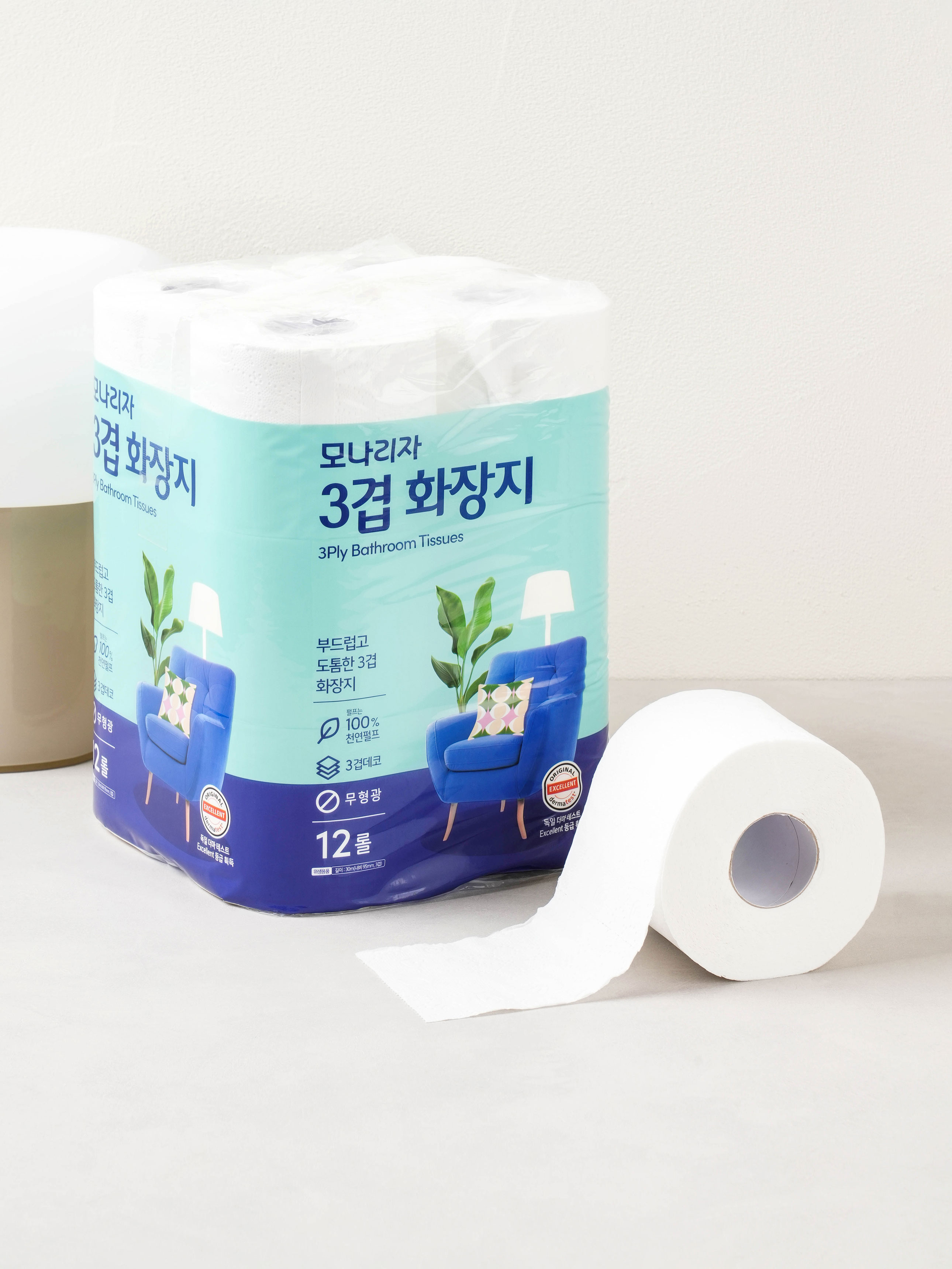Mona Lisa 3-ply toilet paper 30m 12 rolls