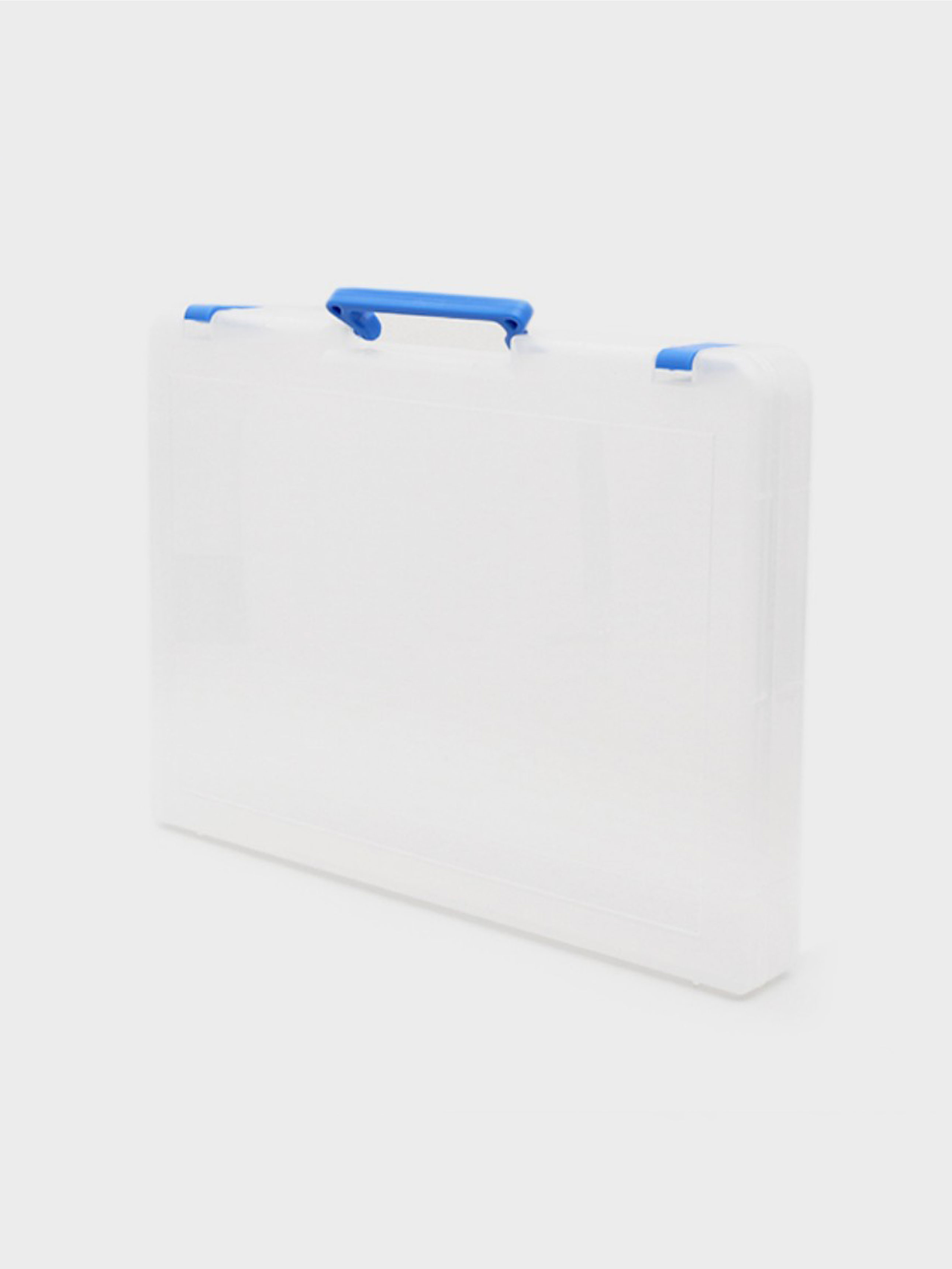 A4 handle file case blue